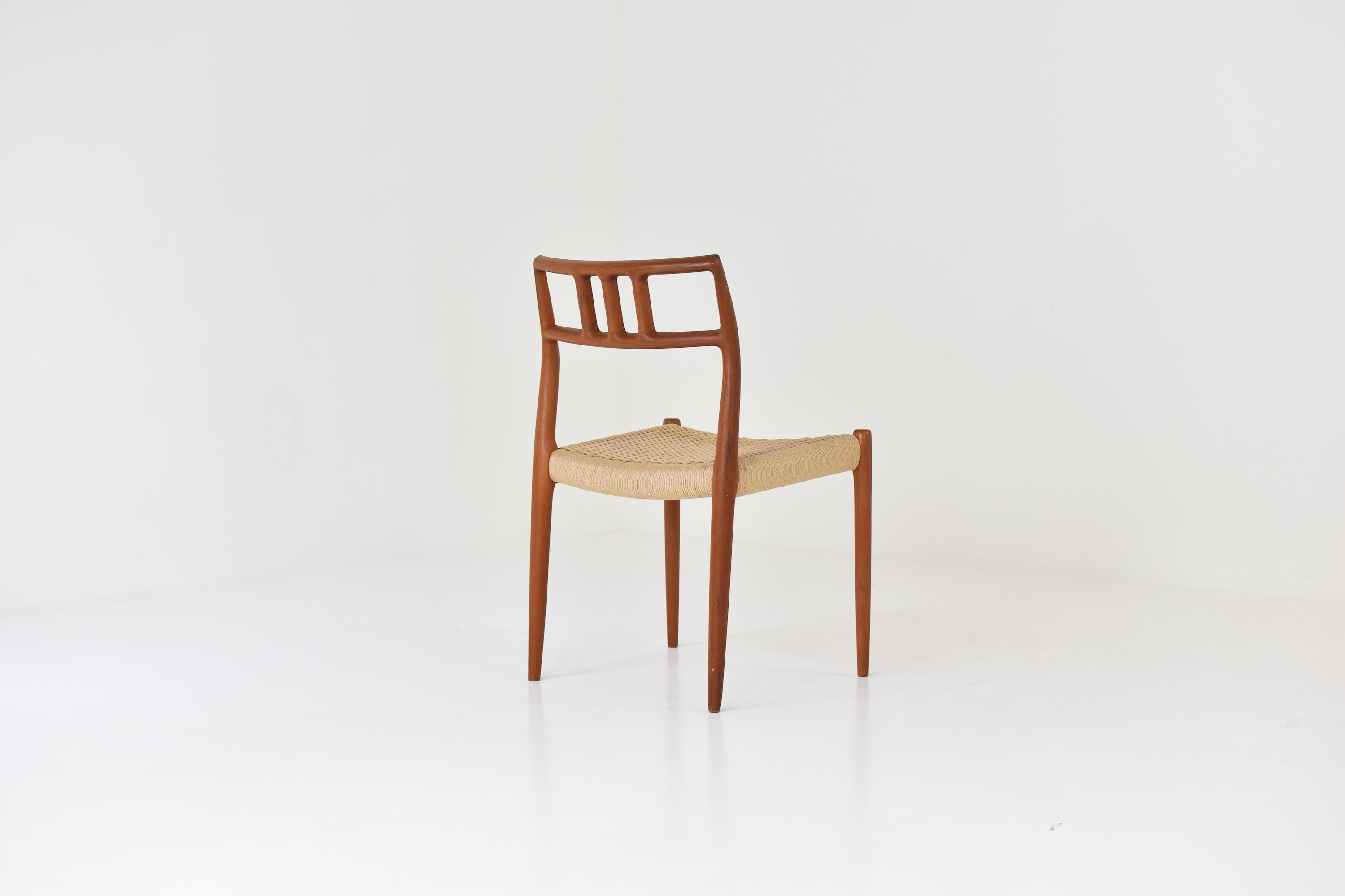 Dining Chairs by Niels O. Møller for J.L. Møllers Møbelfabrik, Denmark, 1966 In Good Condition In Antwerp, BE