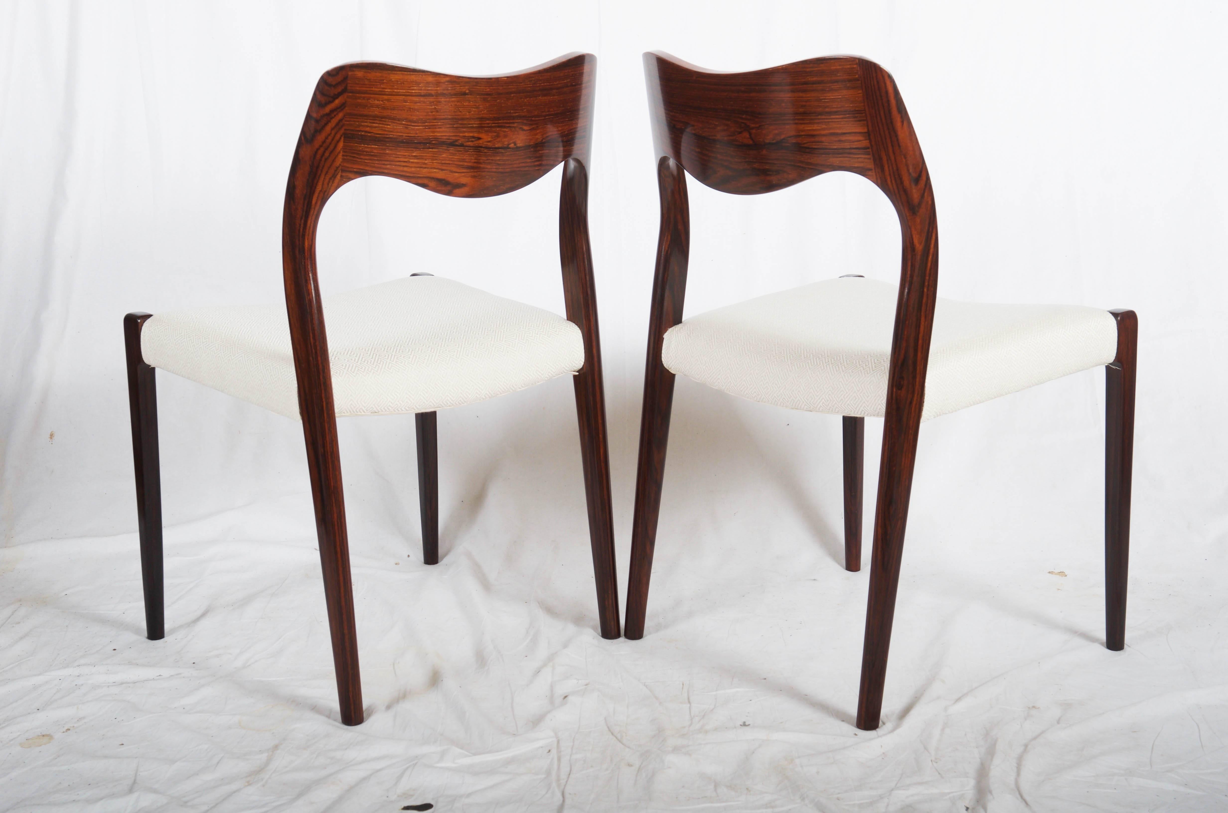 Scandinavian Modern Dining Chair by Niels Otto Møller Model 71 For Sale