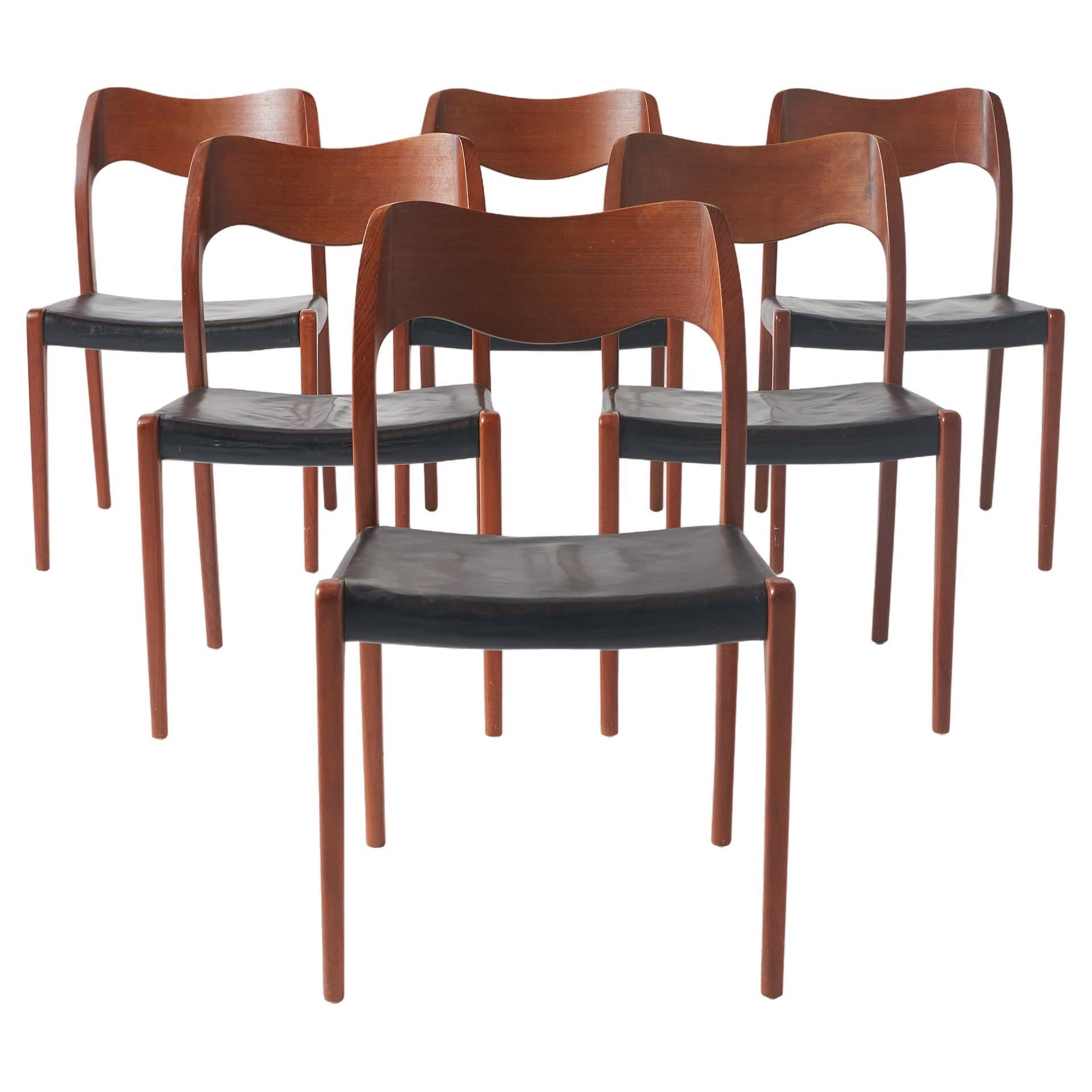Dining Chairs by Niels Otto Moller For Sale