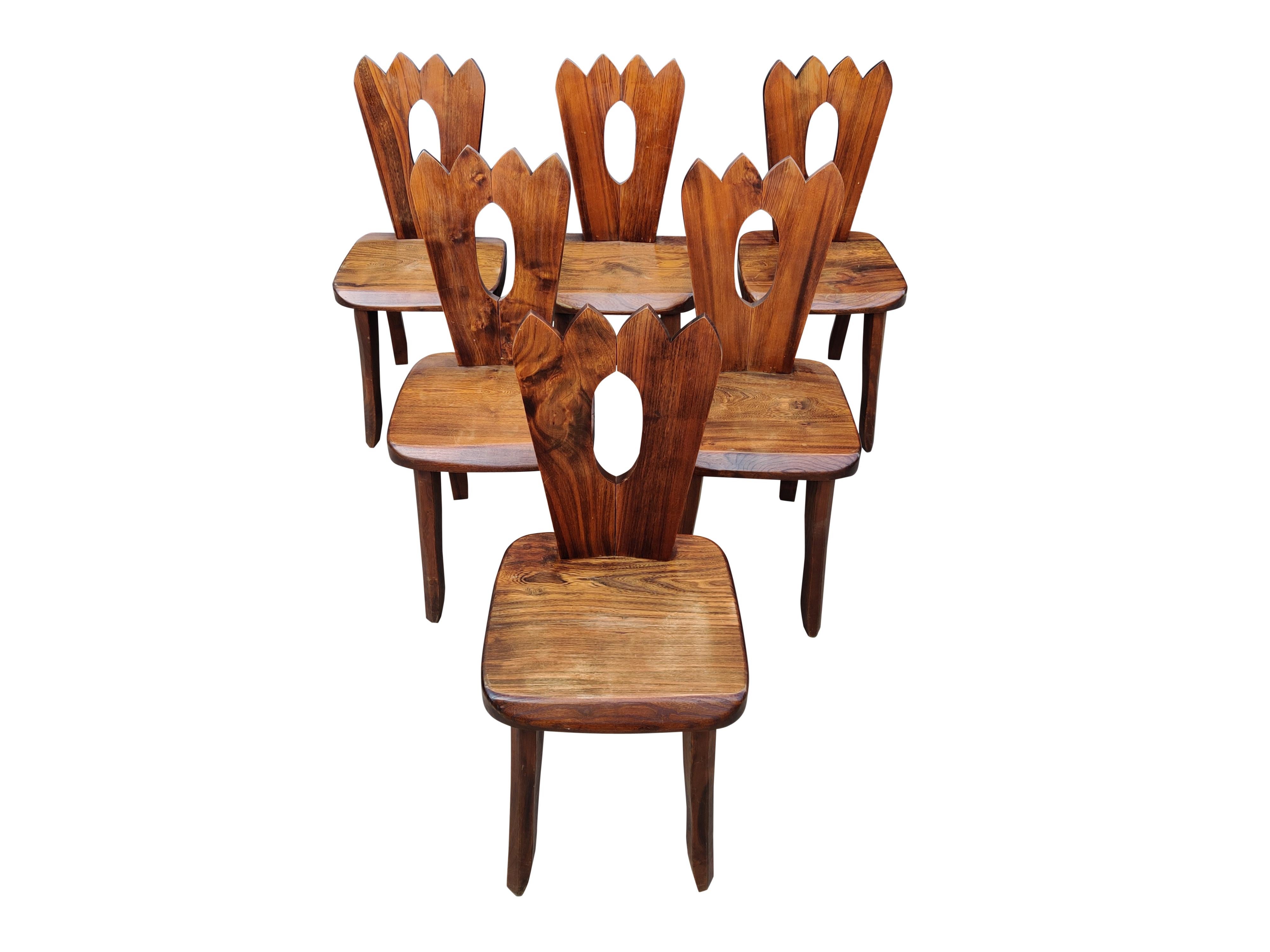 Scandinavian Modern Dining Chairs by Olavi Hanninen, Set of Six, 1950s