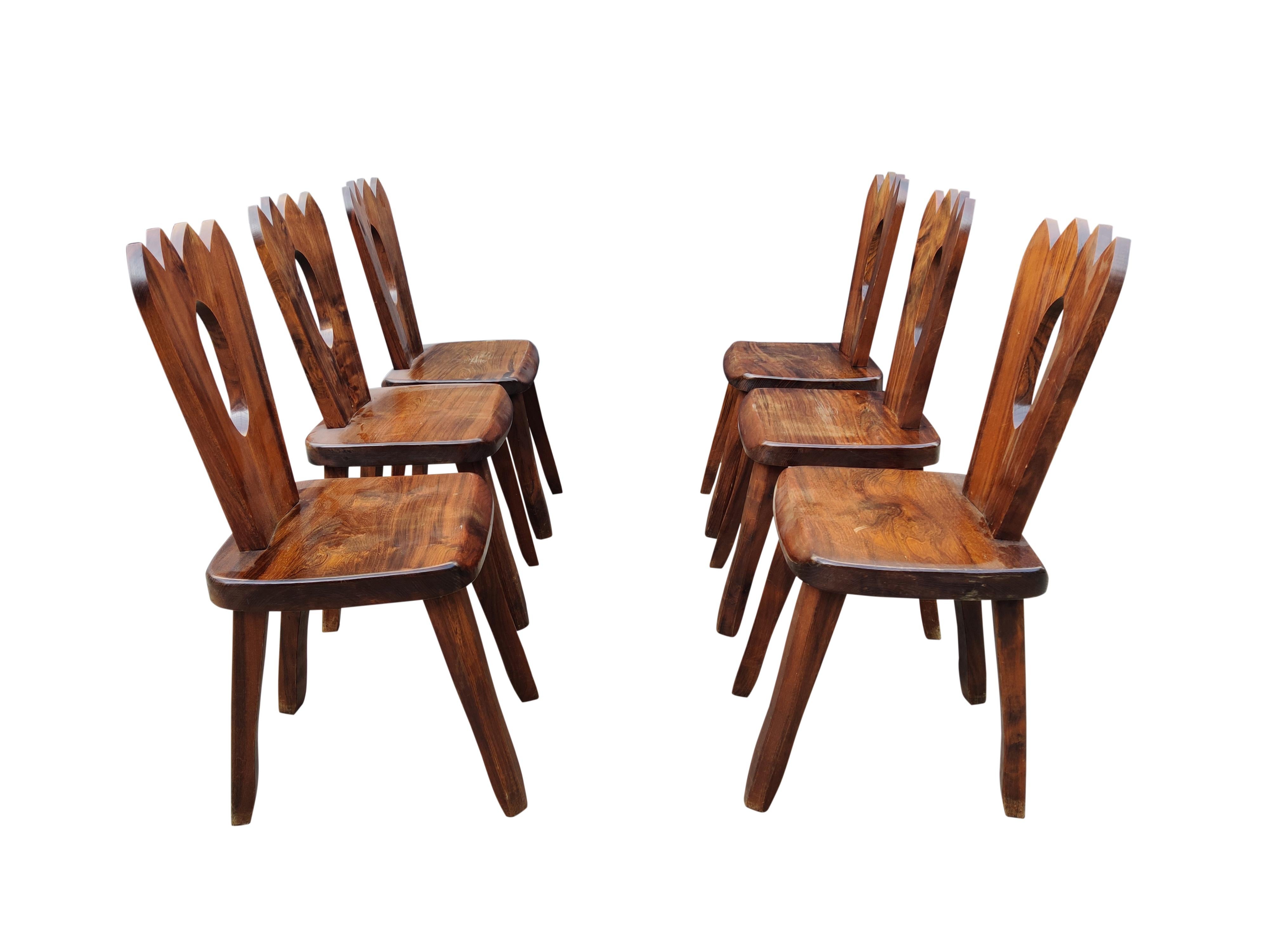 Mid-20th Century Dining Chairs by Olavi Hanninen, Set of Six, 1950s