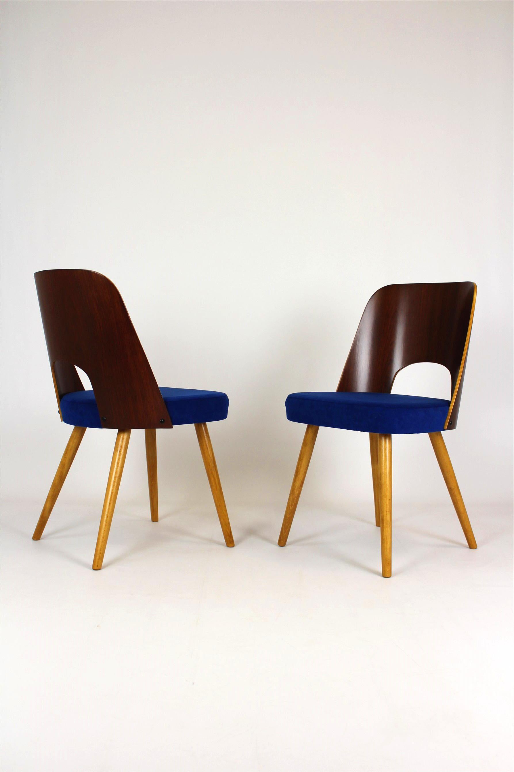 20th Century Dining Chairs by Oswald Haerdtl for Tatra, 1960s, Set of 2 For Sale