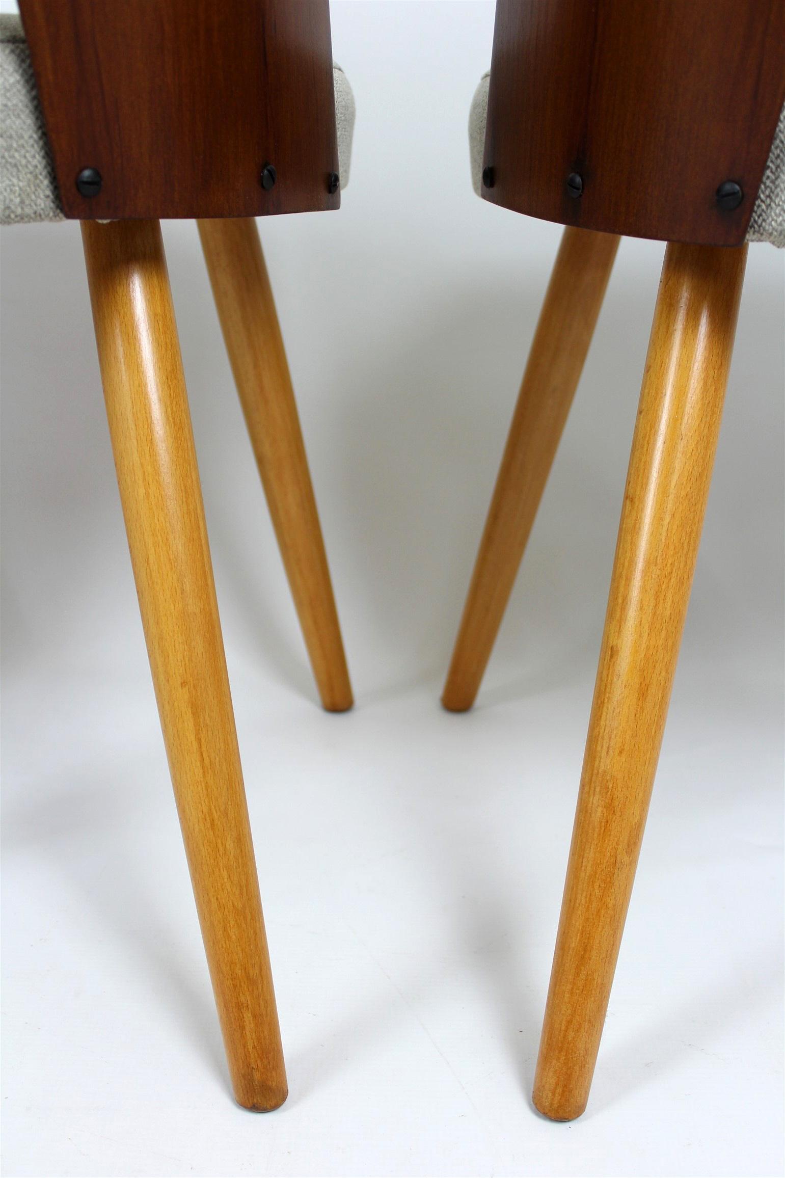 Dining Chairs by Oswald Haerdtl for Tatra, 1960s, Set of Four 7