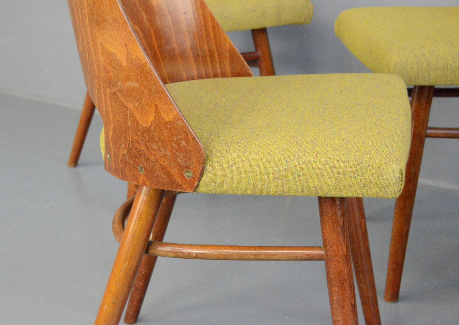 Mid-Century Modern Dining Chairs by Oswald Haerdtl for Ton, circa 1960s
