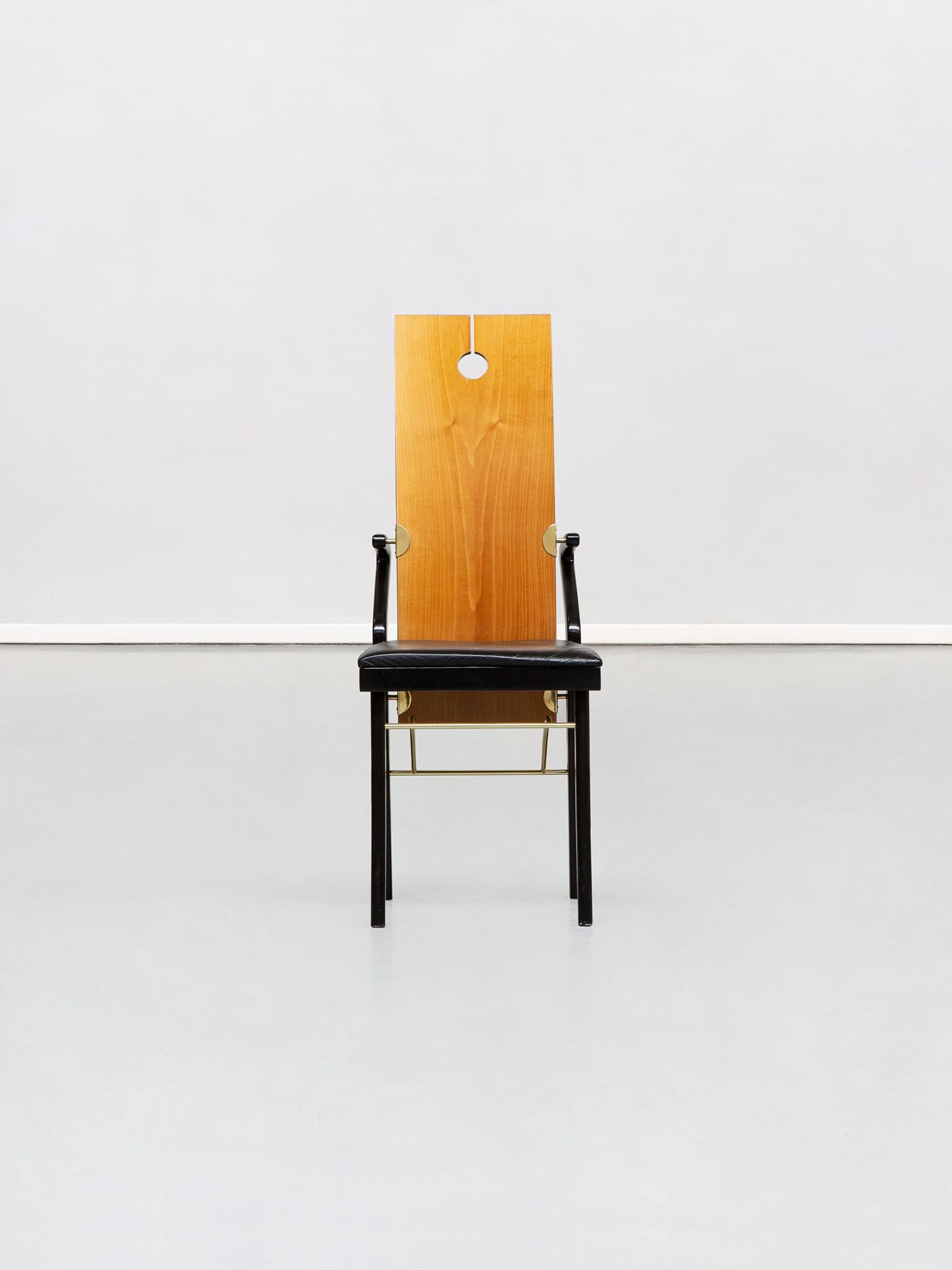 Esszimmerstühle von Pierre Cardin, 1980er-Jahre (Postmoderne) im Angebot