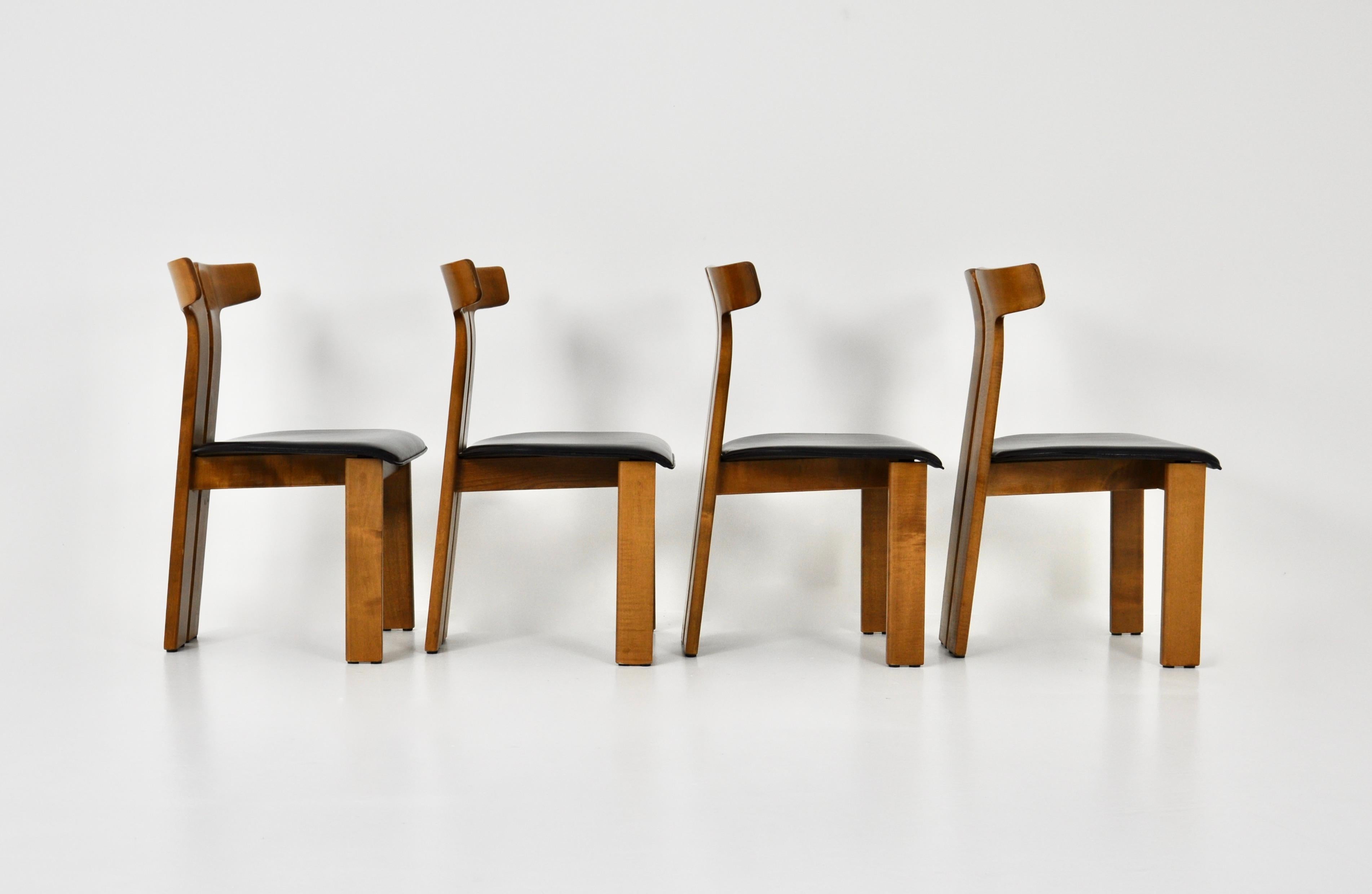 Italian Dining Chairs by Pierre Cardin, 1980s, Set of 4