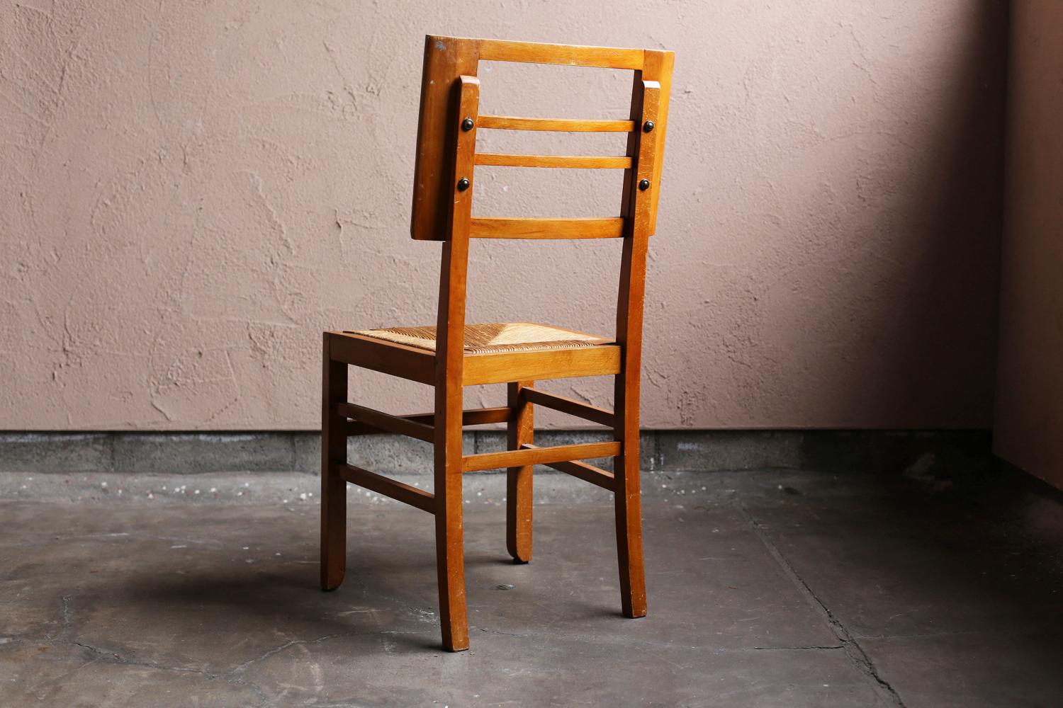 Woodwork Dining Chairs by Pierre Cruège