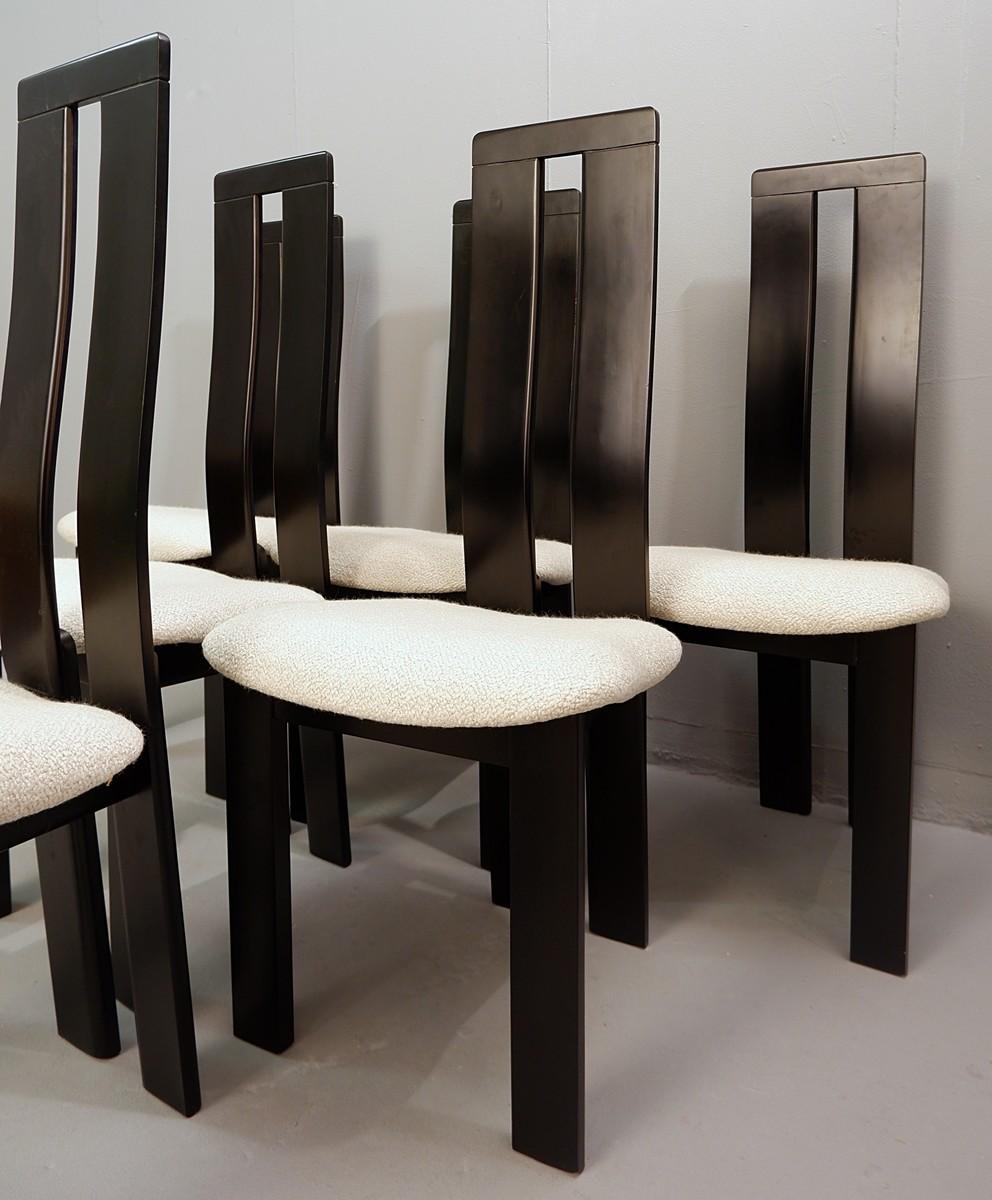 Dining chairs by Pietro Costantini for Ello, 1970s, set of 6.