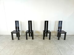 Dining chairs by Pietro Costantini for Ello, 1980s