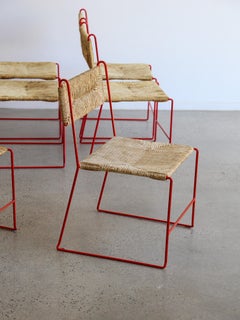 Ensemble de huit chaises de salle à manger de Pirela Atelier, 1960