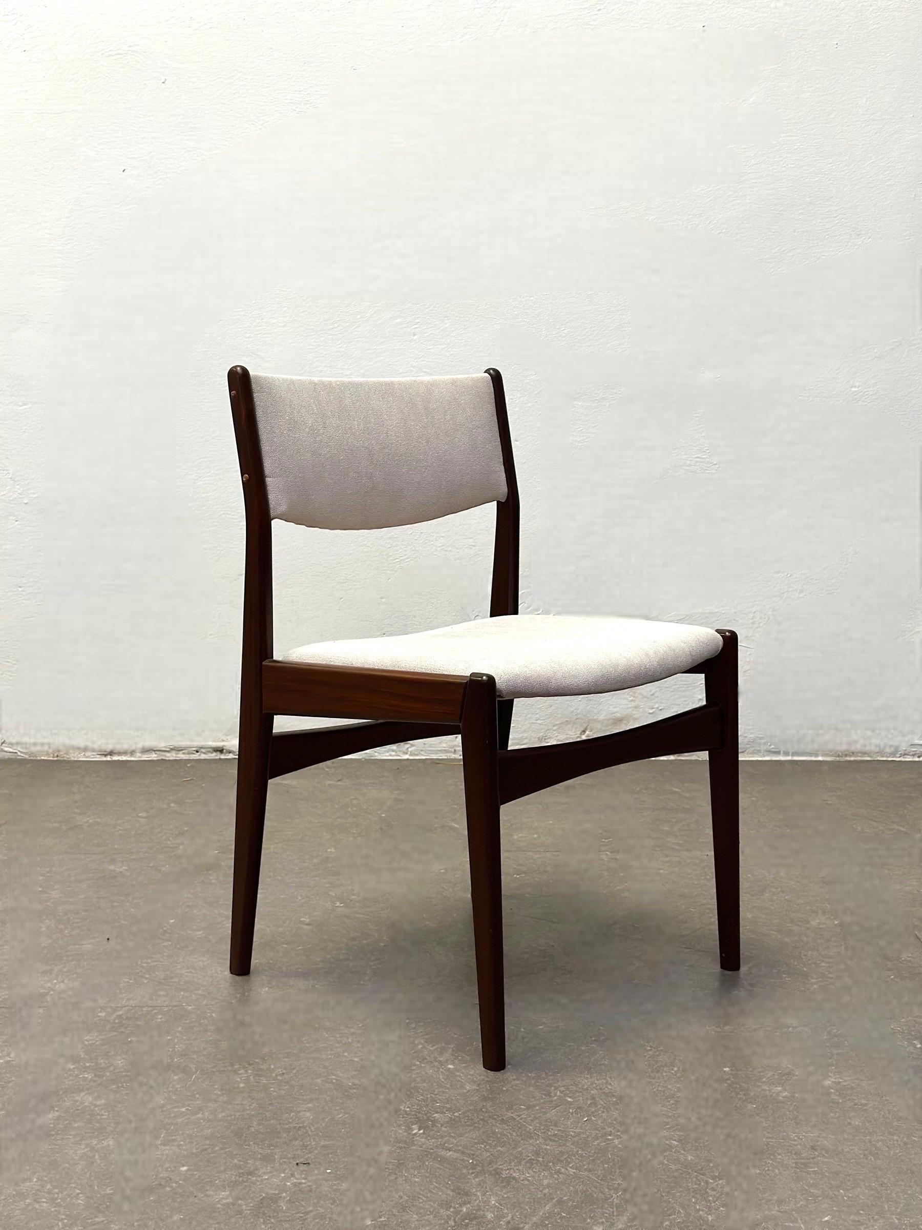 Danish Dining Chairs by Poul Volther for Frem Røjle, Denmark 1960s, Set of Six
