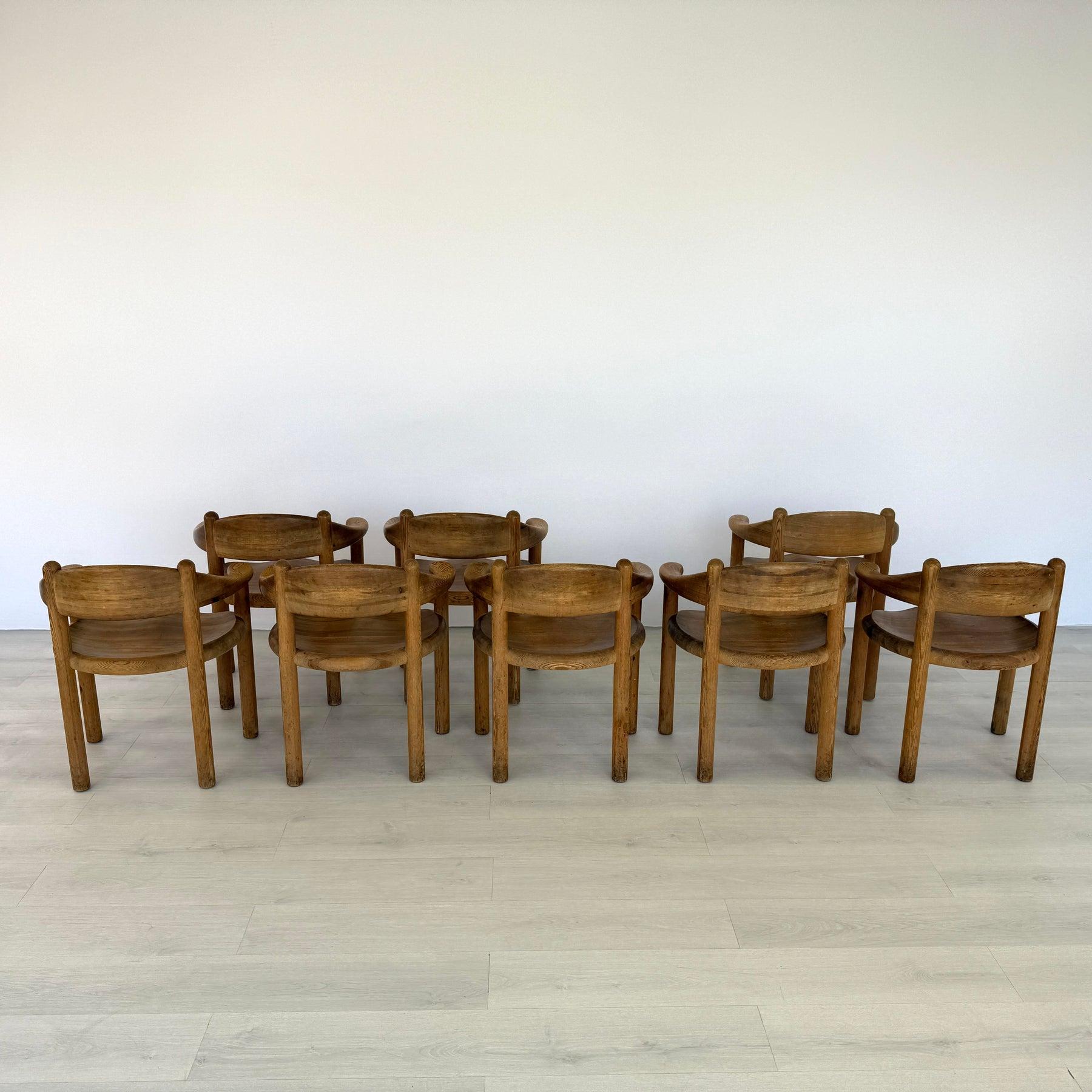 Dining Chairs by Rainer Daumiller, 1970s – Set of 8 Pino en venta