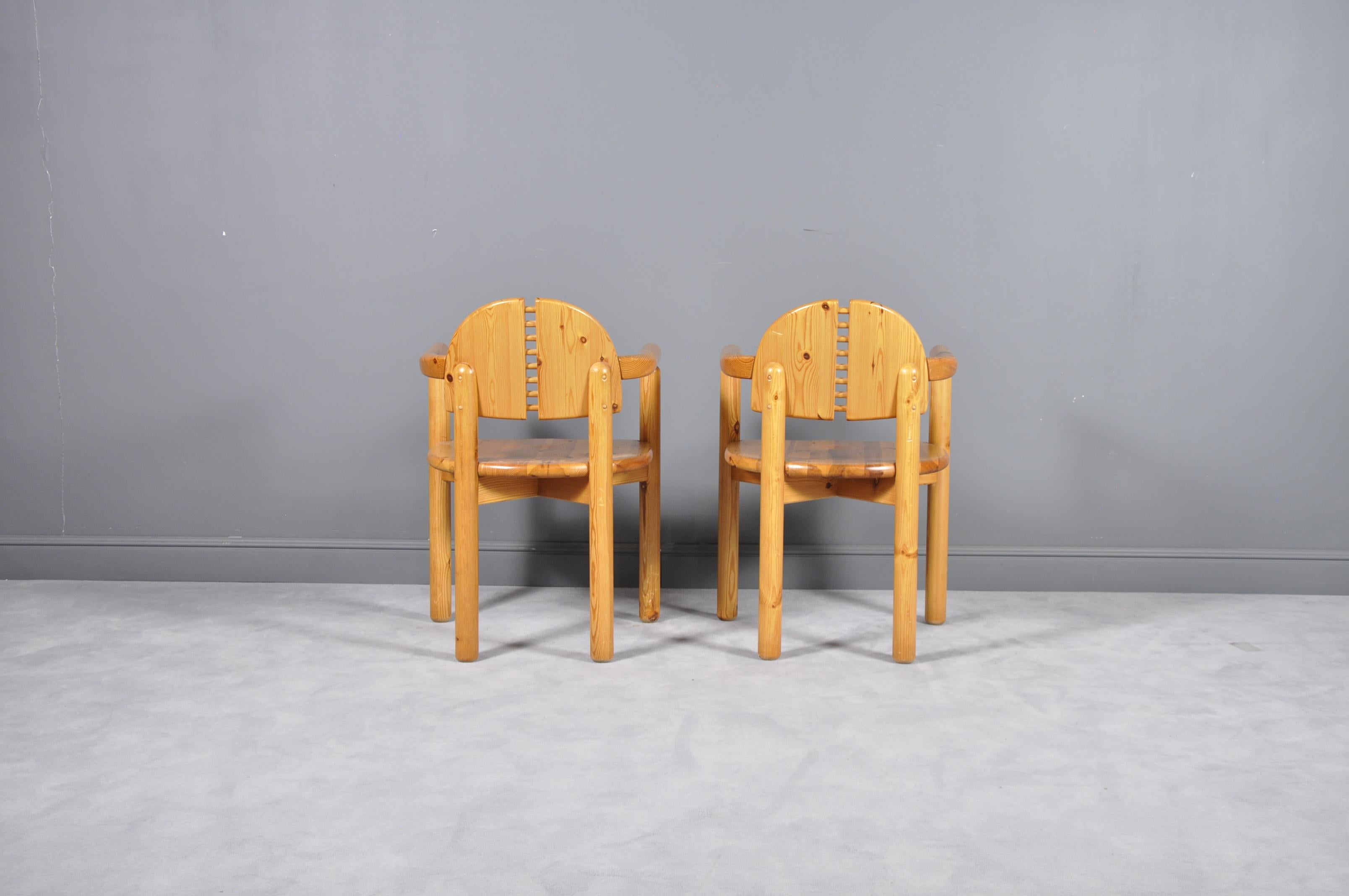 Dining Chairs by Rainer Daumiller for Hirtshals Sawmill, 1970s, Set of 2 In Good Condition In Bucharest, RO