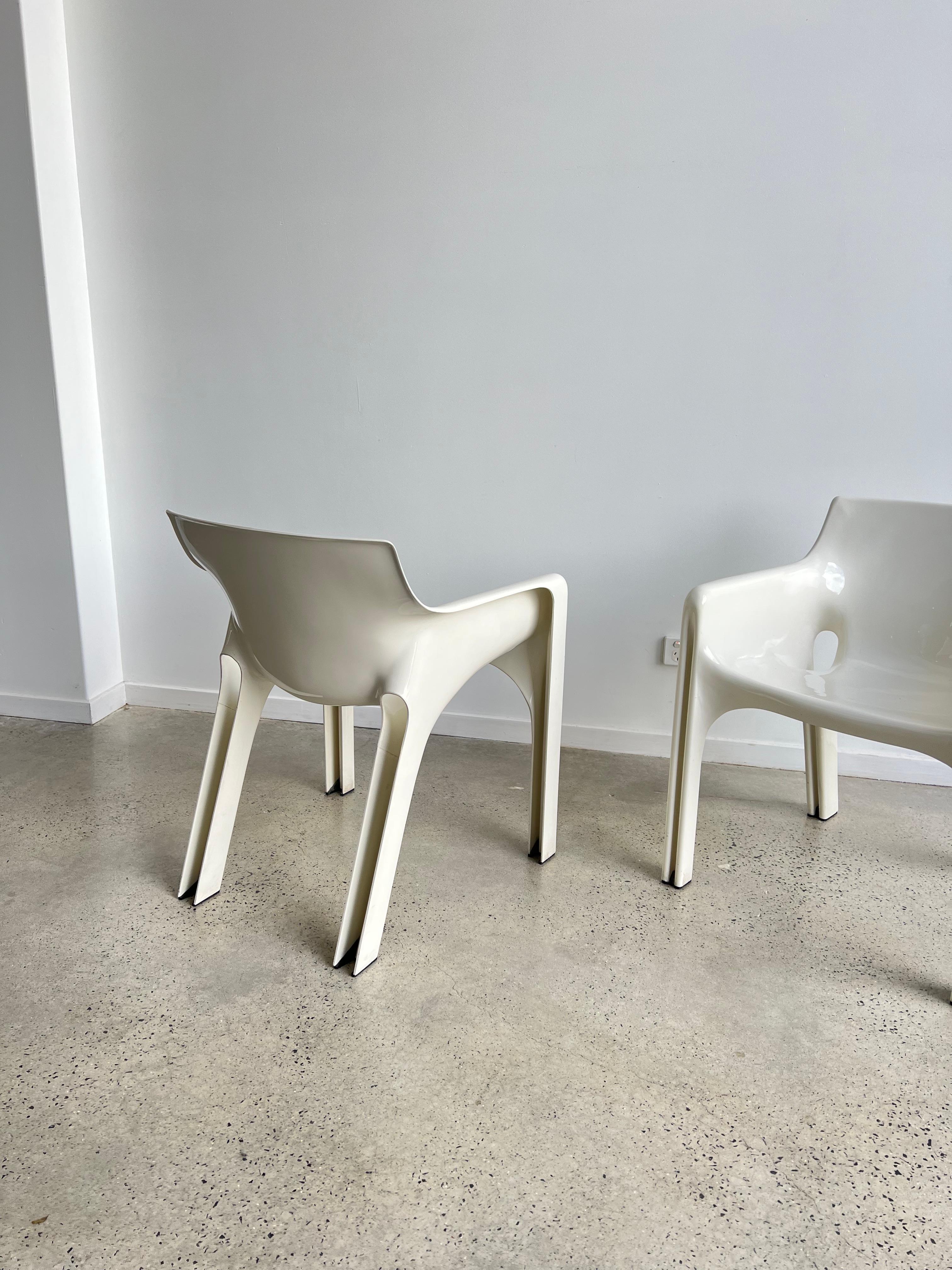 Dining Chairs by Vico Magistretti for Artemide model Gaudi 1970 1
