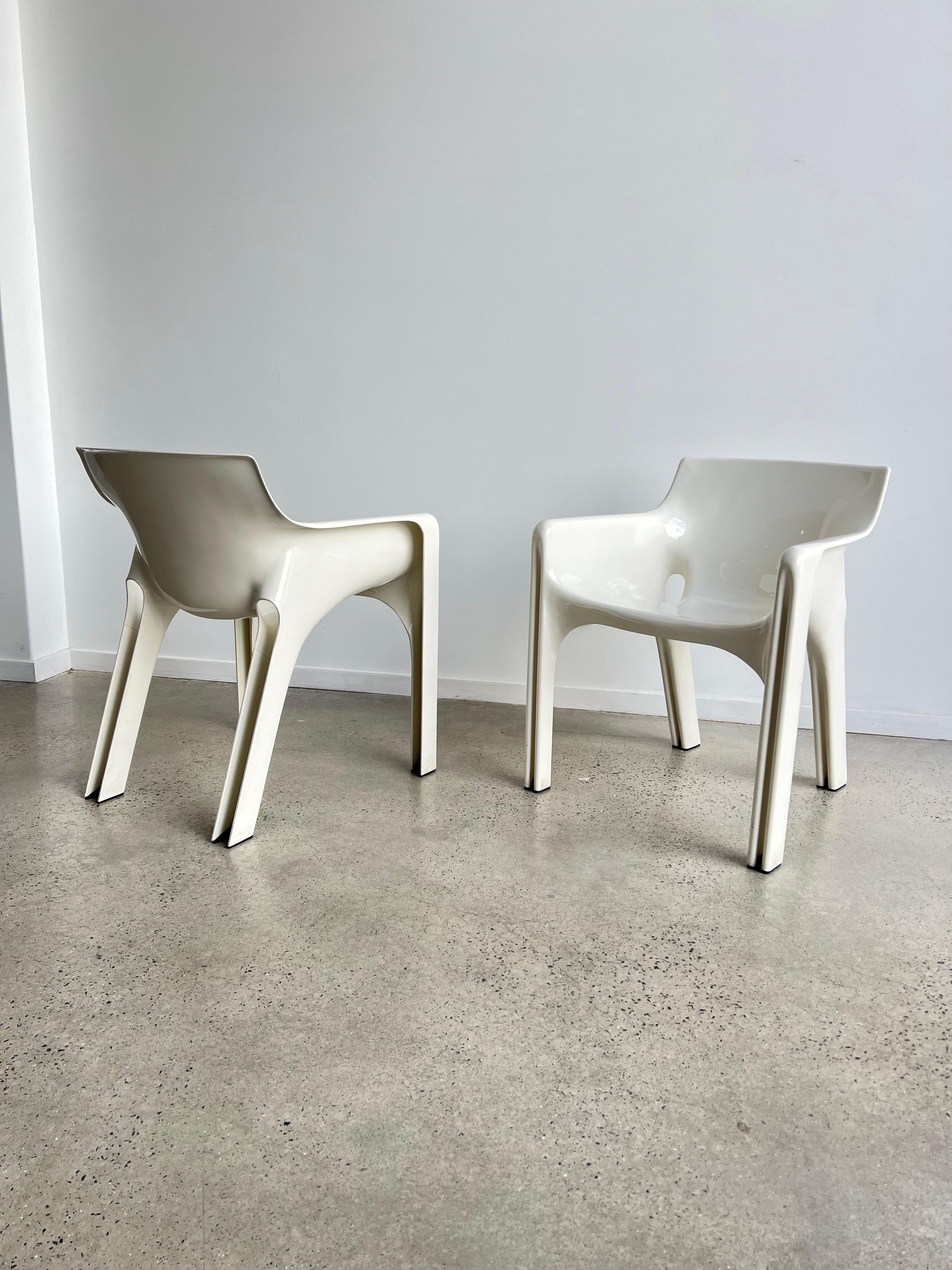 Dining Chairs by Vico Magistretti for Artemide model Gaudi 1970 2