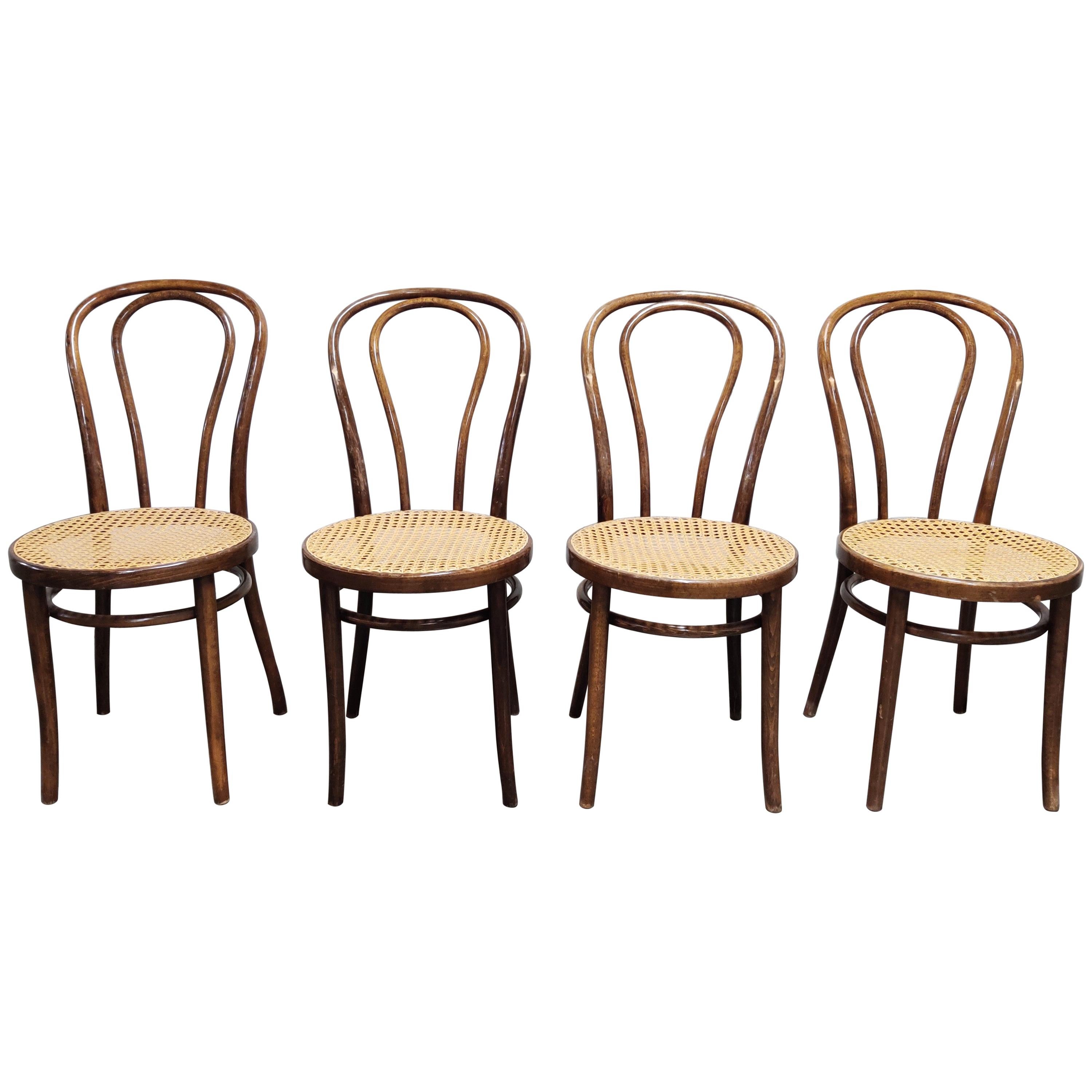 Dining Chairs by ZPM Radomsko, 1950s, Set of 4