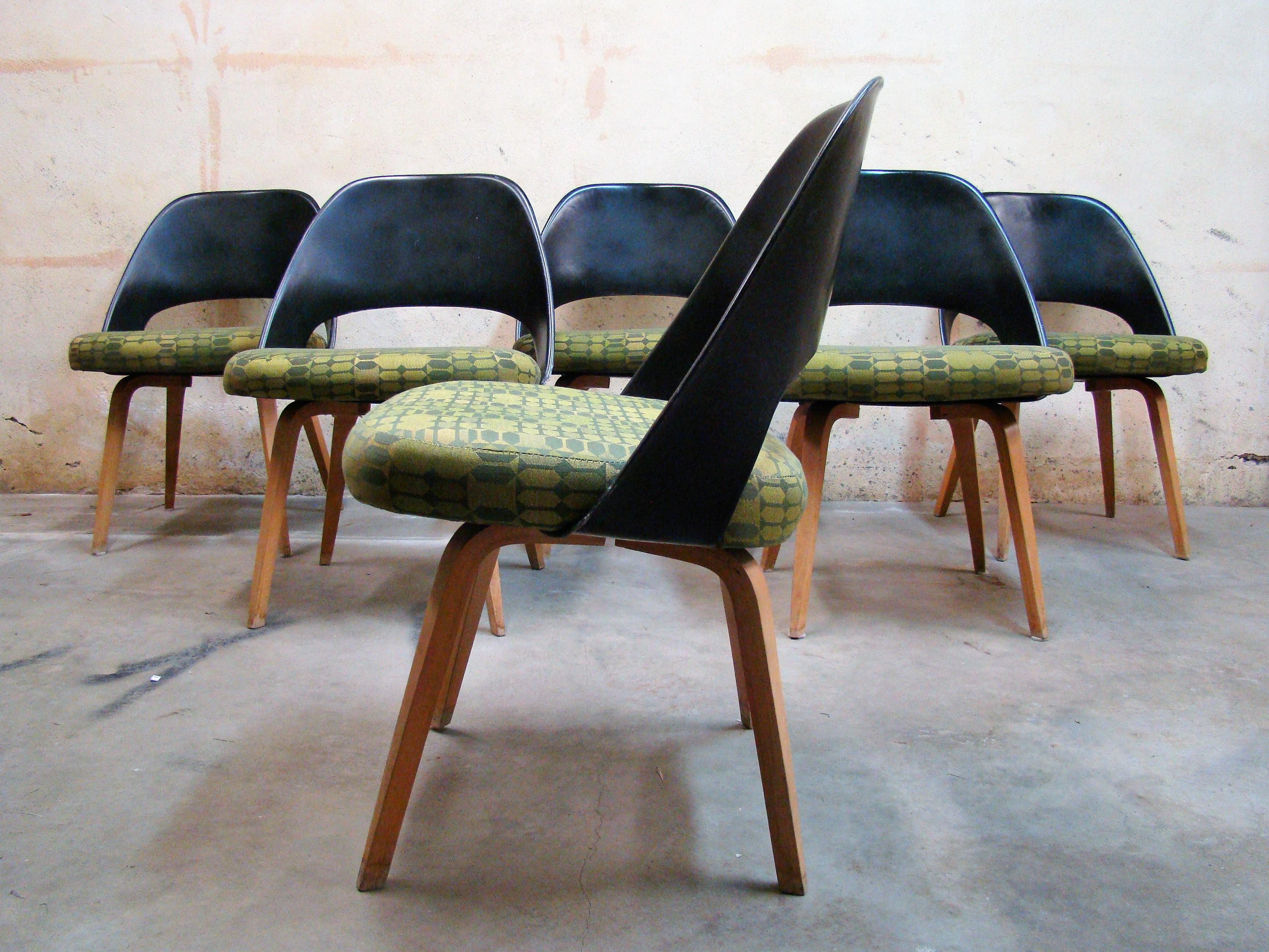 Upholstery Dining Chairs Designed by Eero Saarinen for Knoll Associates 'only 4 available'