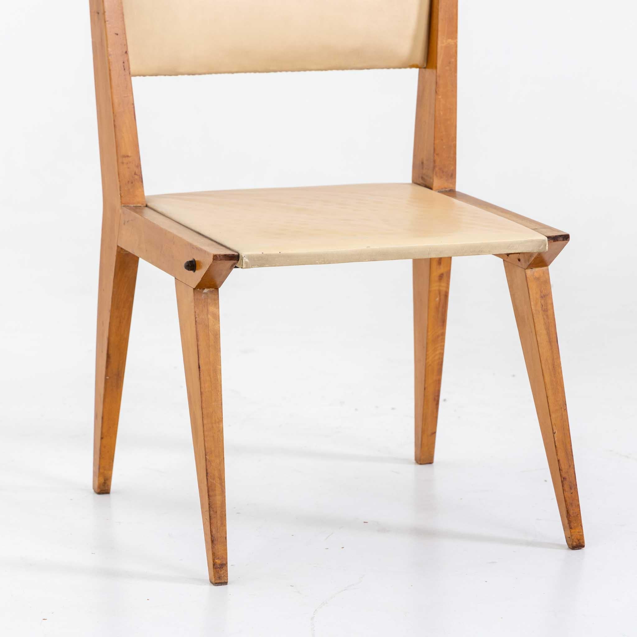 Dining Chairs, Designed by Vittorio Armellini, Italy, Mid-20th Century In Fair Condition For Sale In Greding, DE