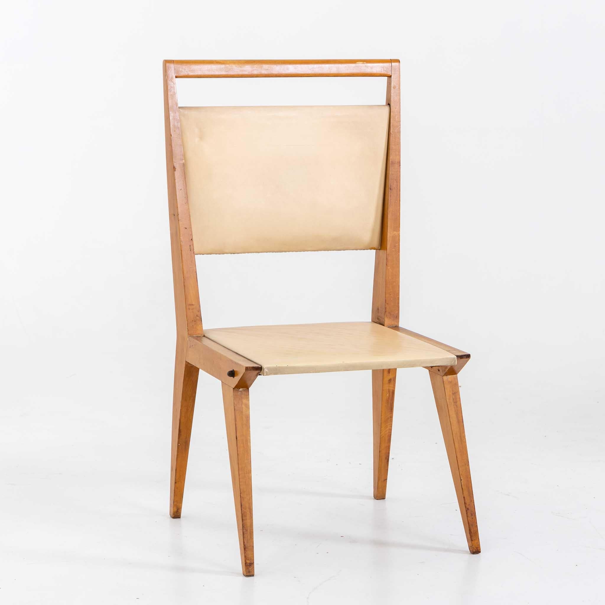 Dining Chairs, Designed by Vittorio Armellini, Italy, Mid-20th Century In Fair Condition For Sale In Greding, DE