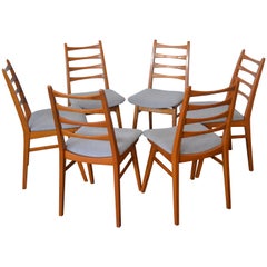 Esszimmerstühle von Kuhlmann & Lalk, Sechser-Set, 1960er Jahre