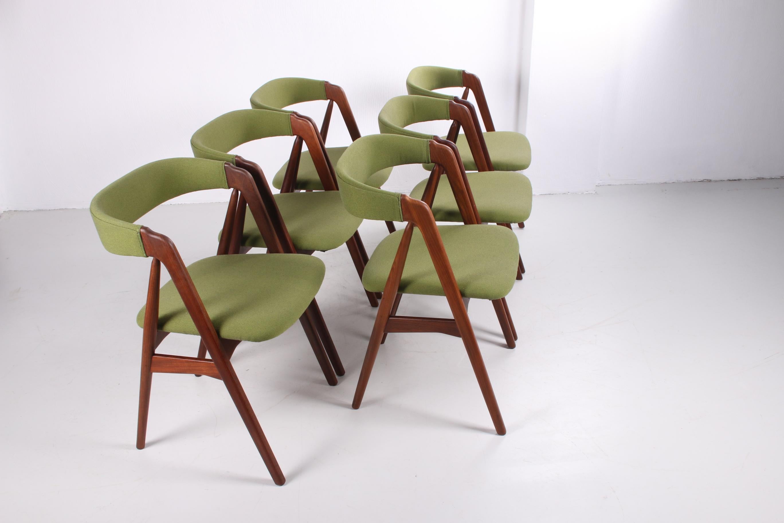 Dining Chairs from Th. Harlev for Farstrup Møbler Model 205, 1960s, Set of 6 3