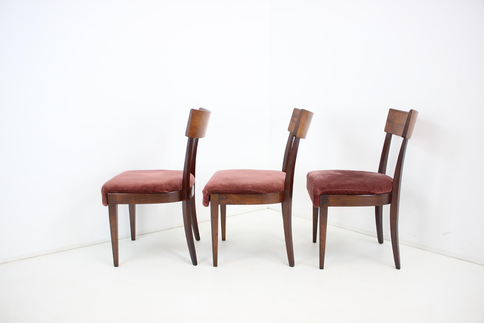Dining Chairs H-40 by Jindrich Halabala for UP Závody, Set of 3 1