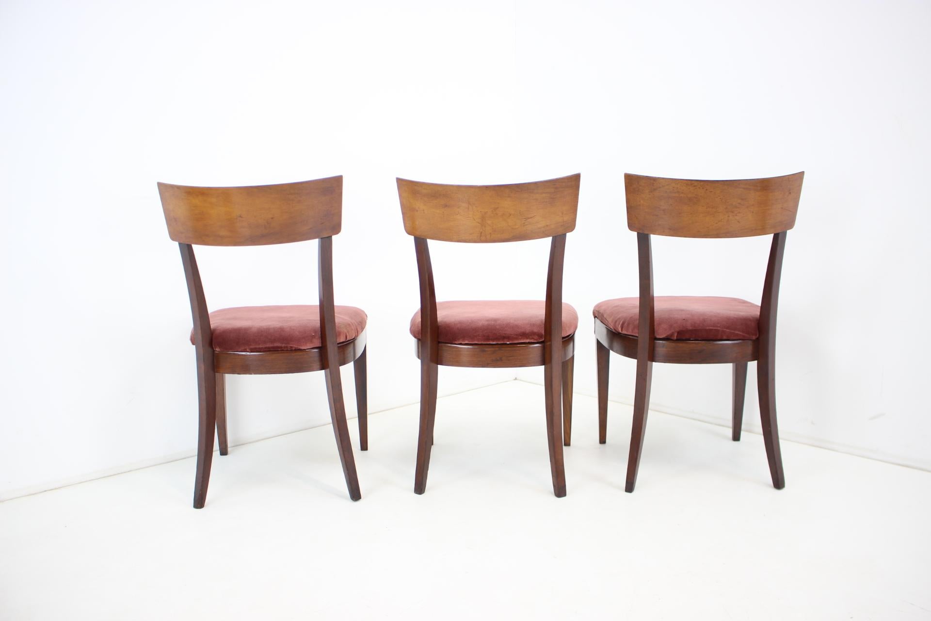Dining Chairs H-40 by Jindrich Halabala for UP Závody, Set of 3 2