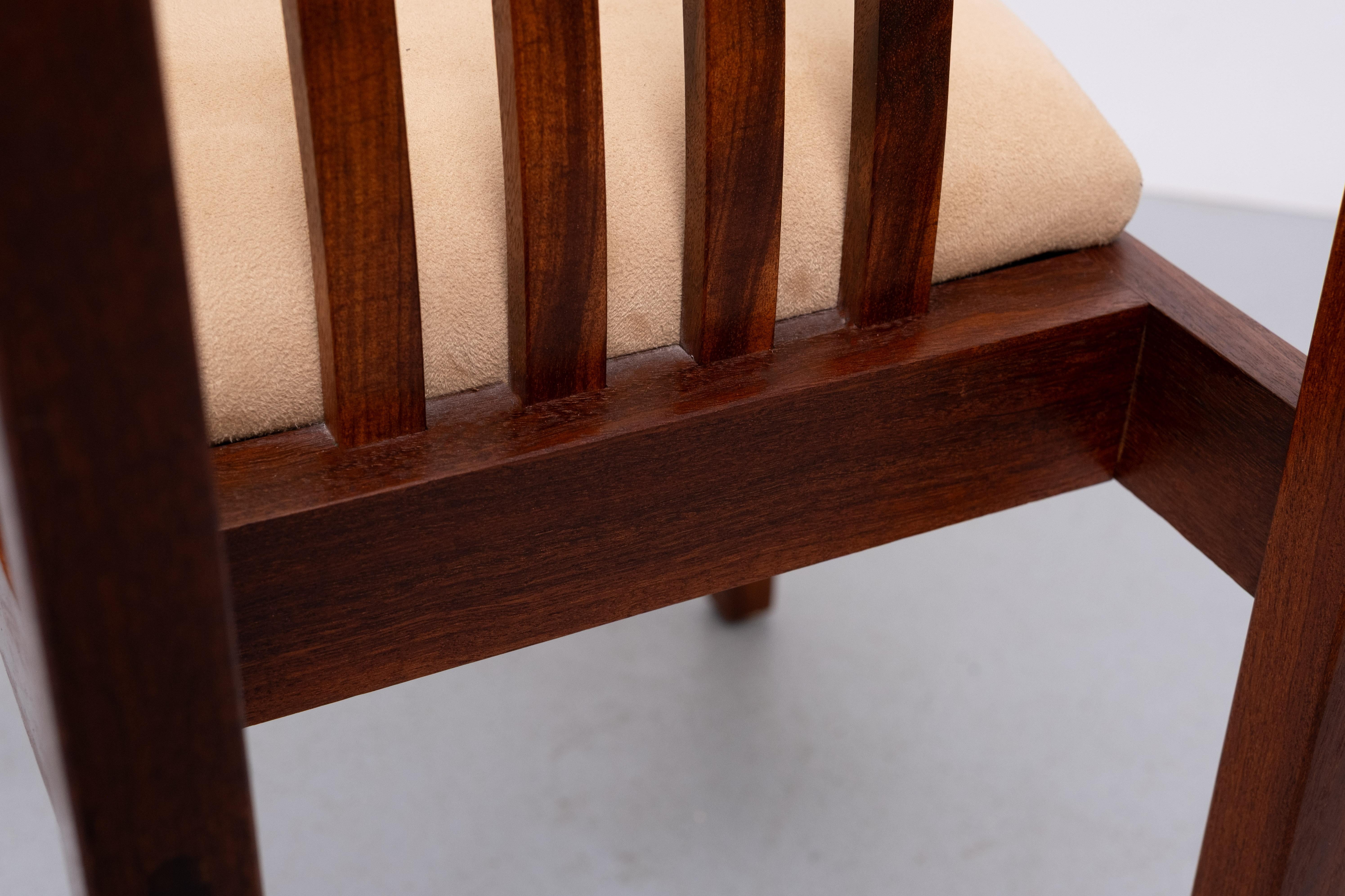 Dining Chairs  handmade solid Teak set of 8 Thomas Moser style For Sale 6