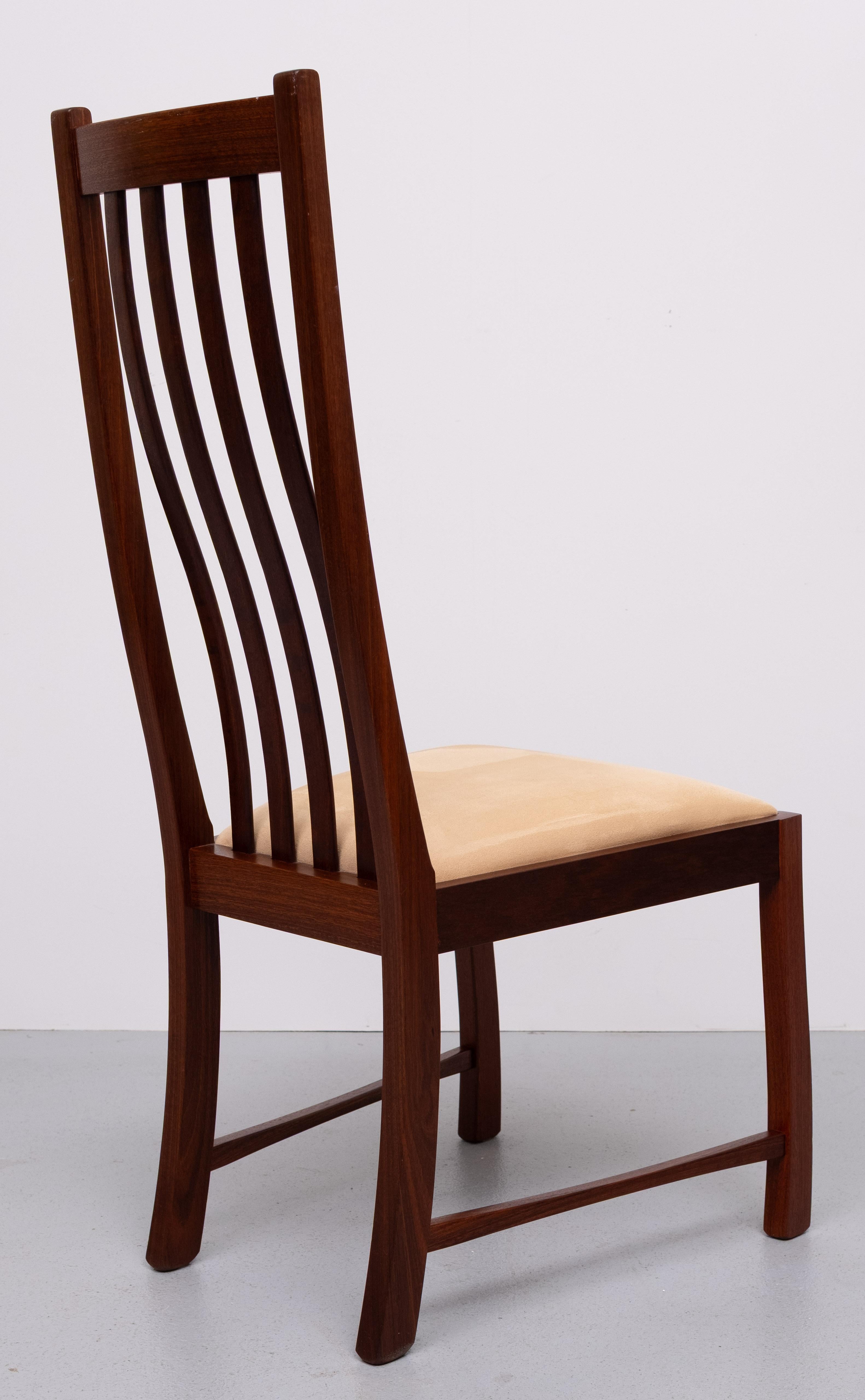 Dining Chairs  handmade solid Teak set of 8 Thomas Moser style For Sale 10