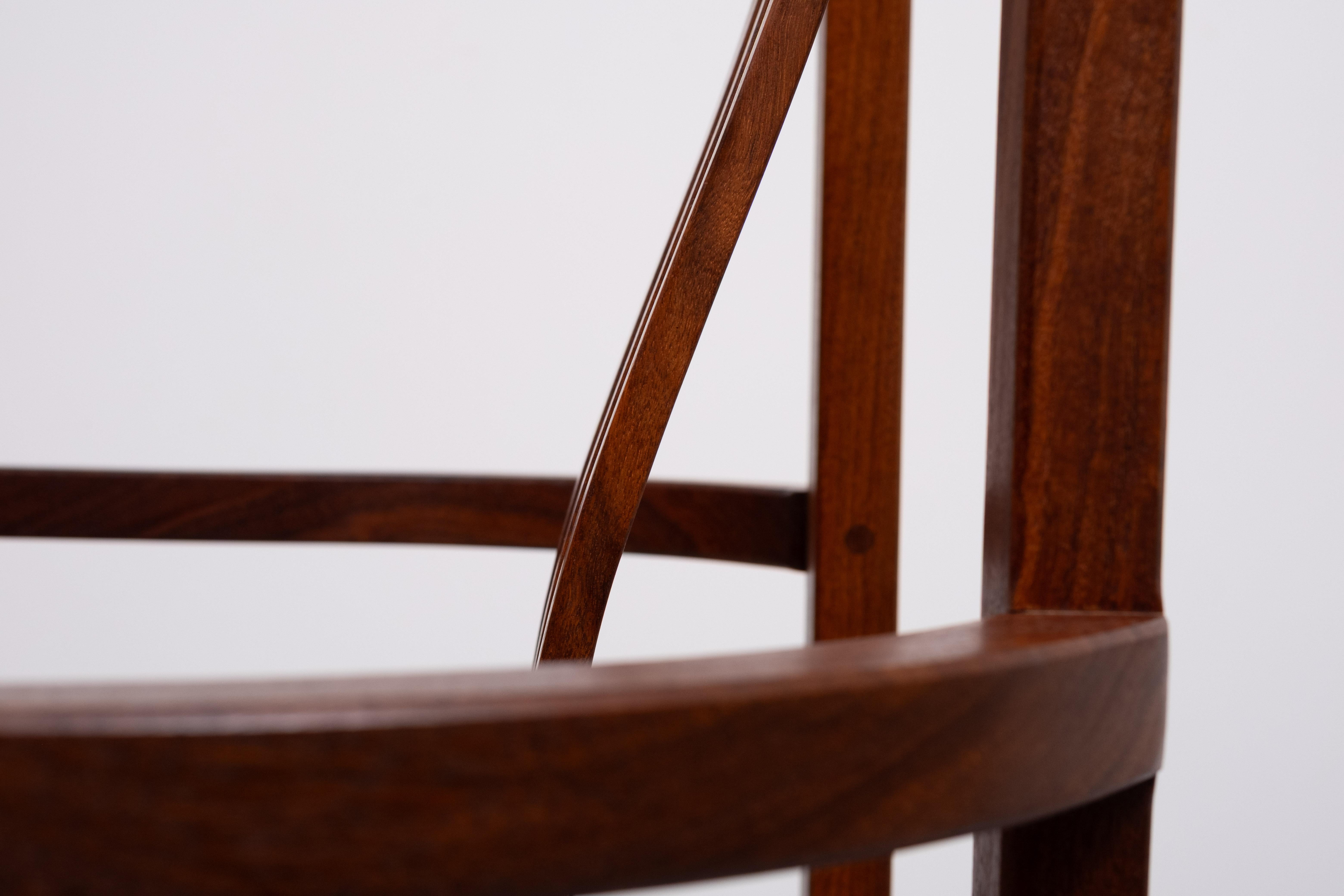 Dining Chairs  handmade solid Teak set of 8 Thomas Moser style For Sale 11