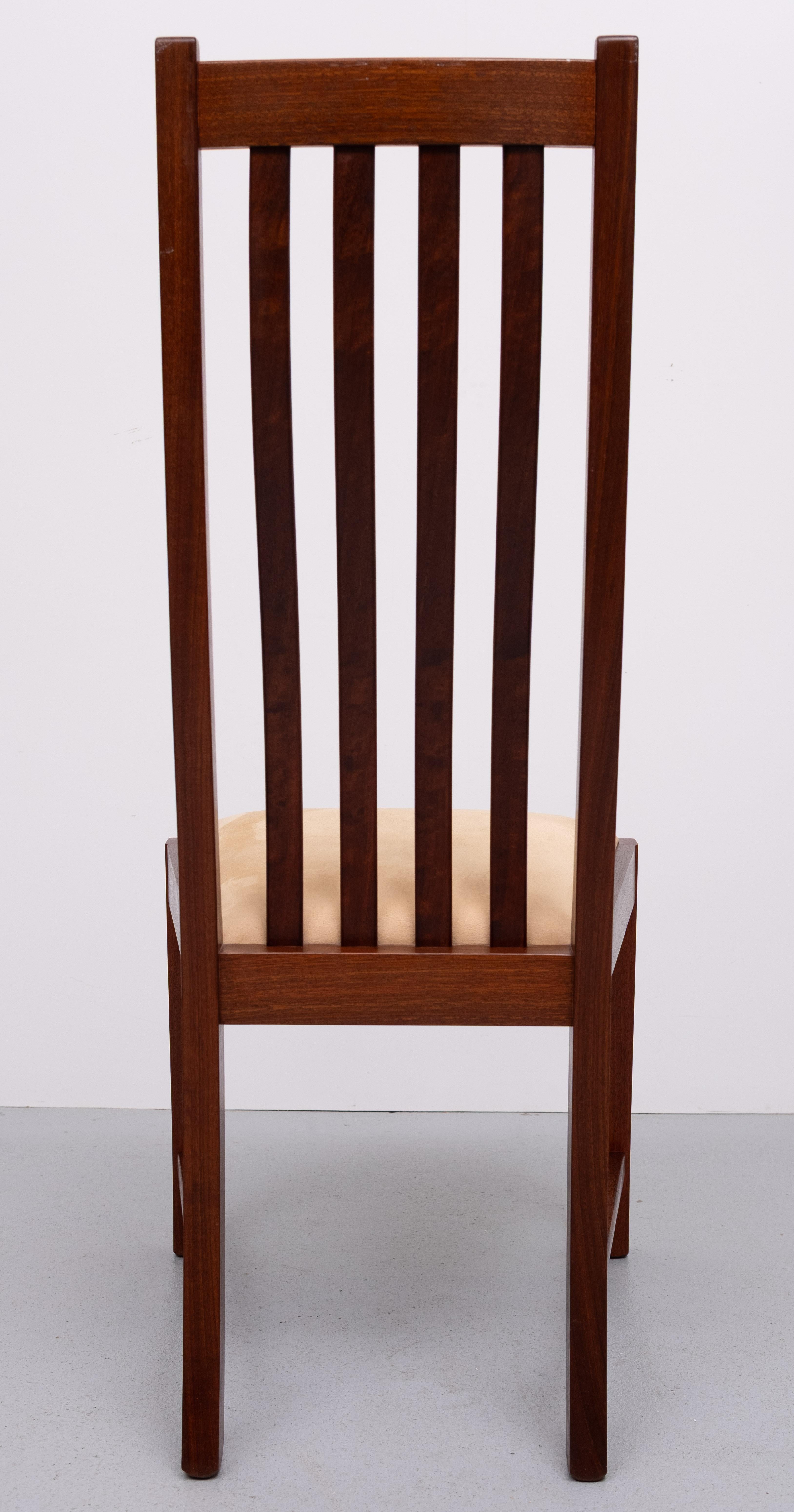 Dining Chairs  handmade solid Teak set of 8 Thomas Moser style For Sale 14