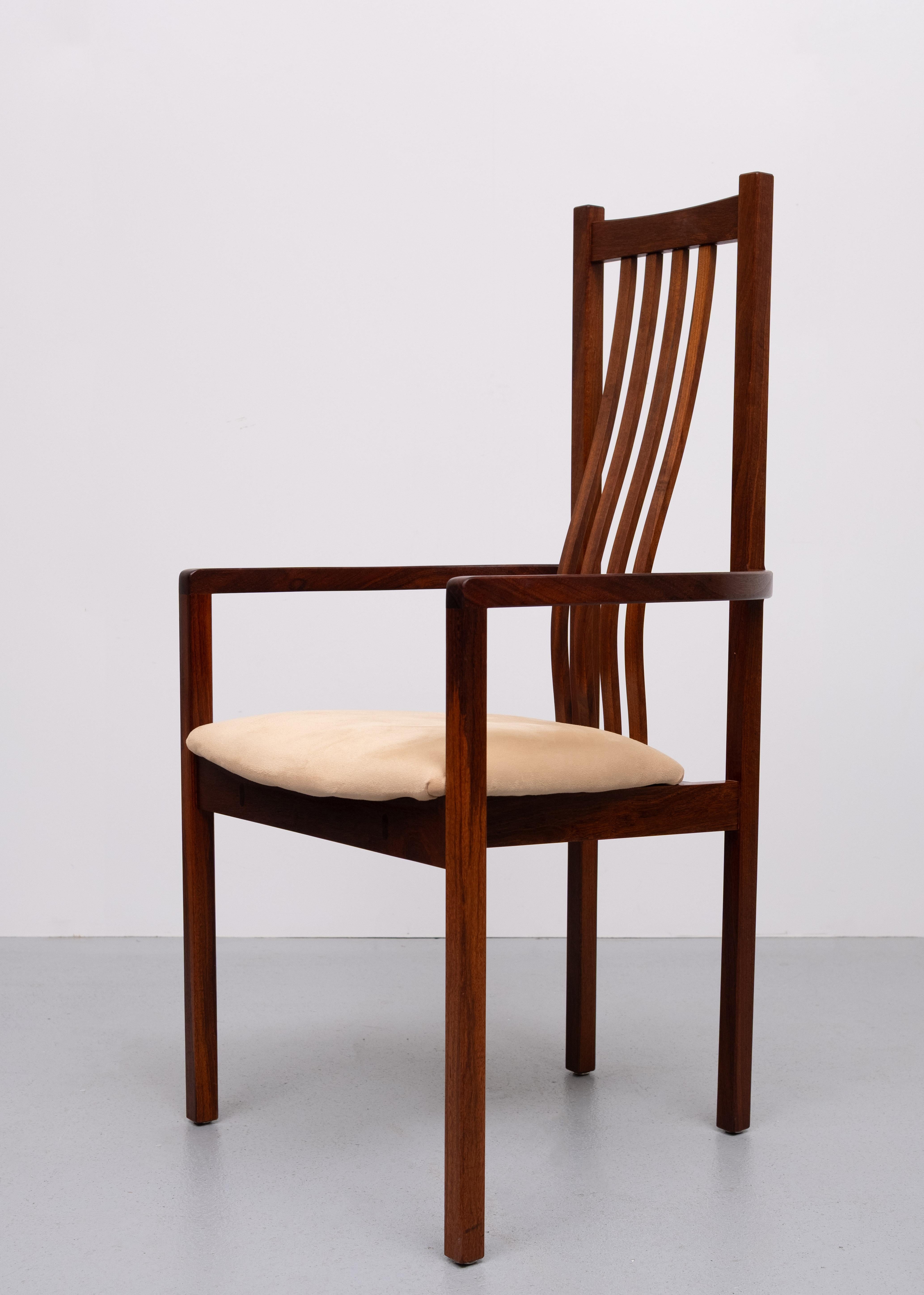 American Dining Chairs  handmade solid Teak set of 8 Thomas Moser style For Sale