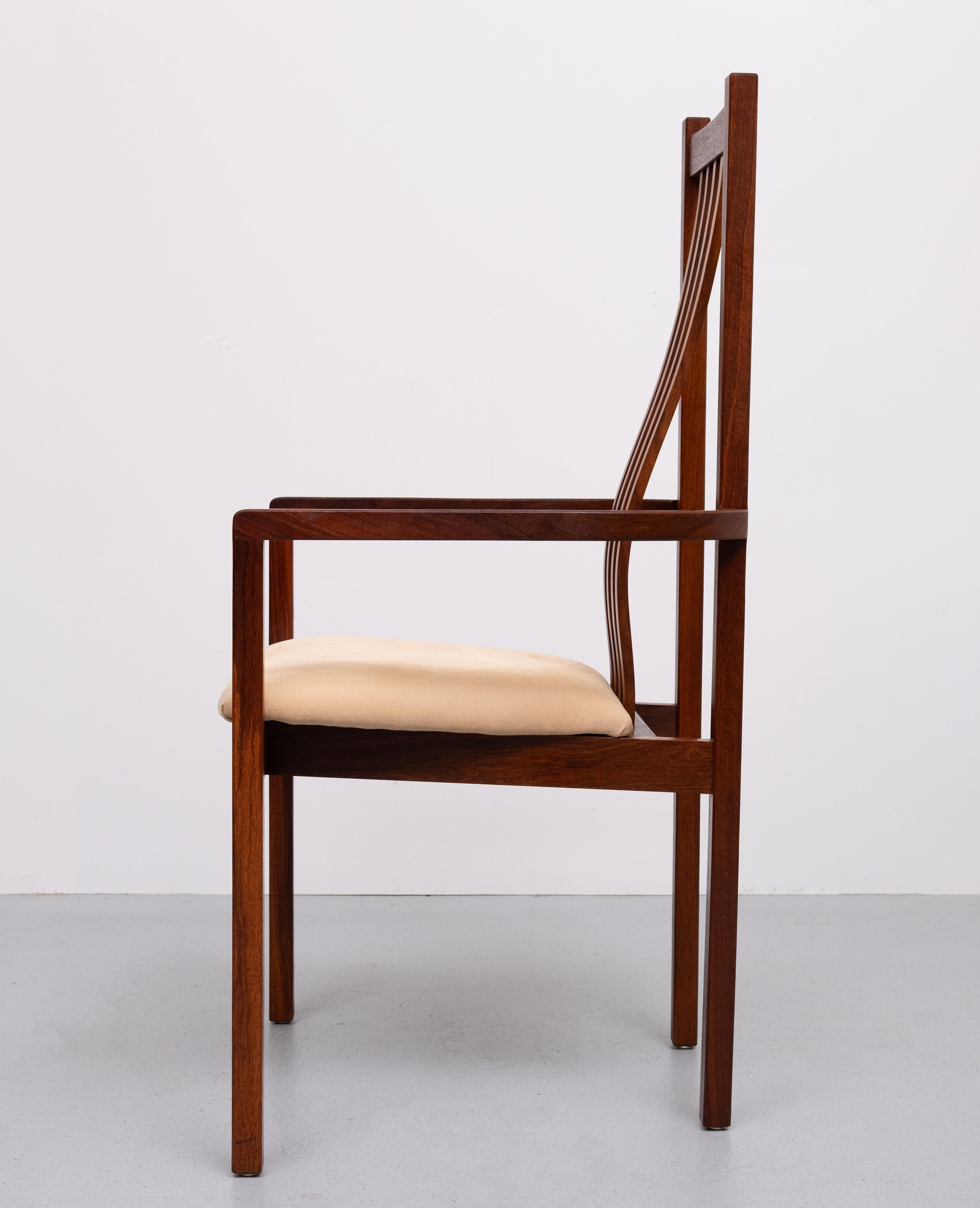 Contemporary Dining Chairs  handmade solid Teak set of 8 Thomas Moser style For Sale
