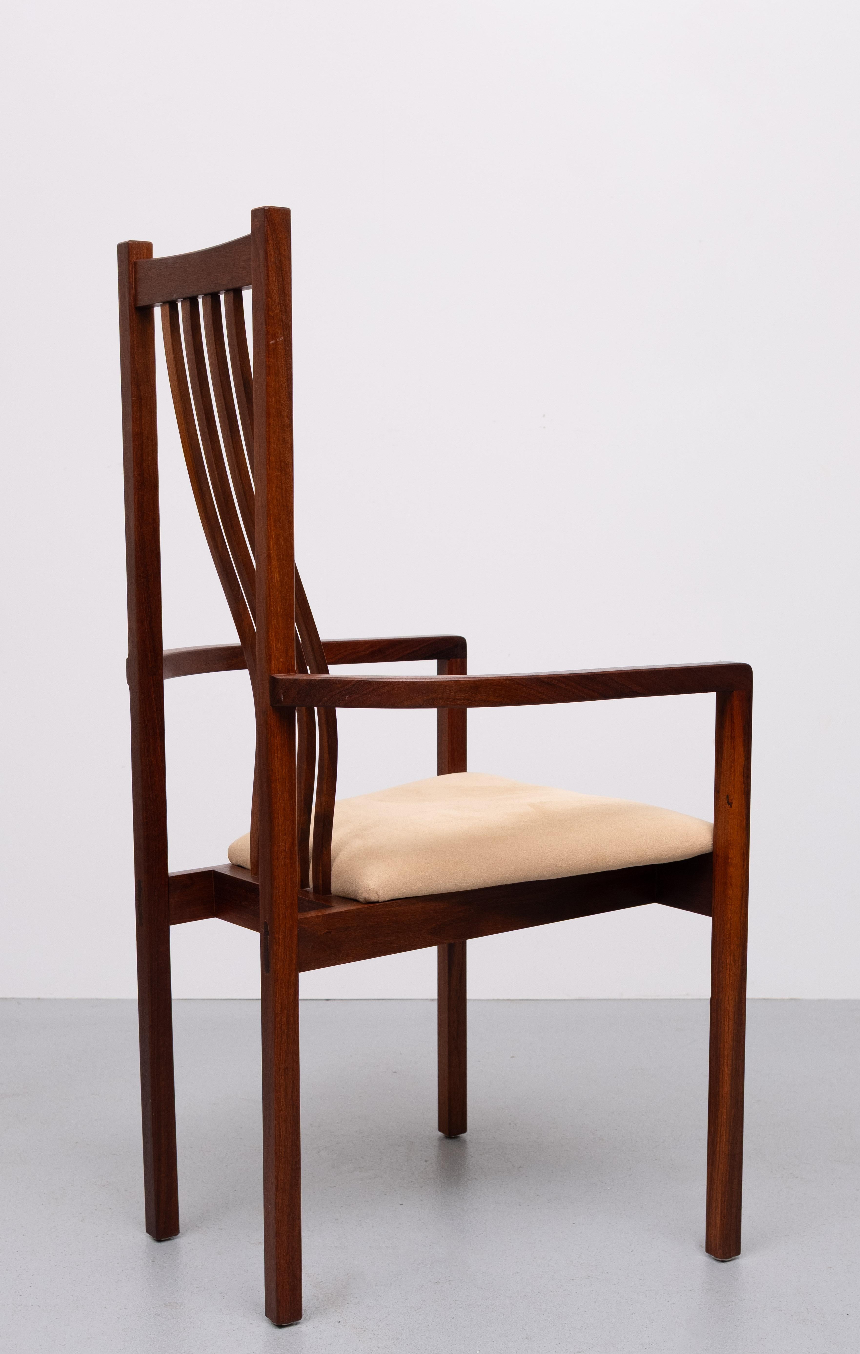 Dining Chairs  handmade solid Teak set of 8 Thomas Moser style For Sale 2