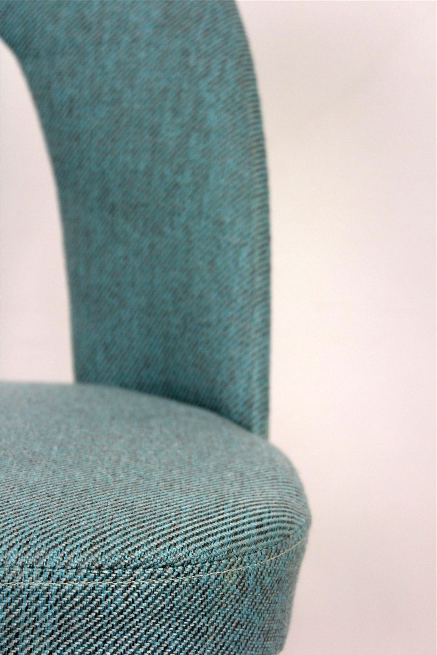 Dining Chairs in Blue and Turquoise by Antonin Suman, 1960s, Set of Two 3