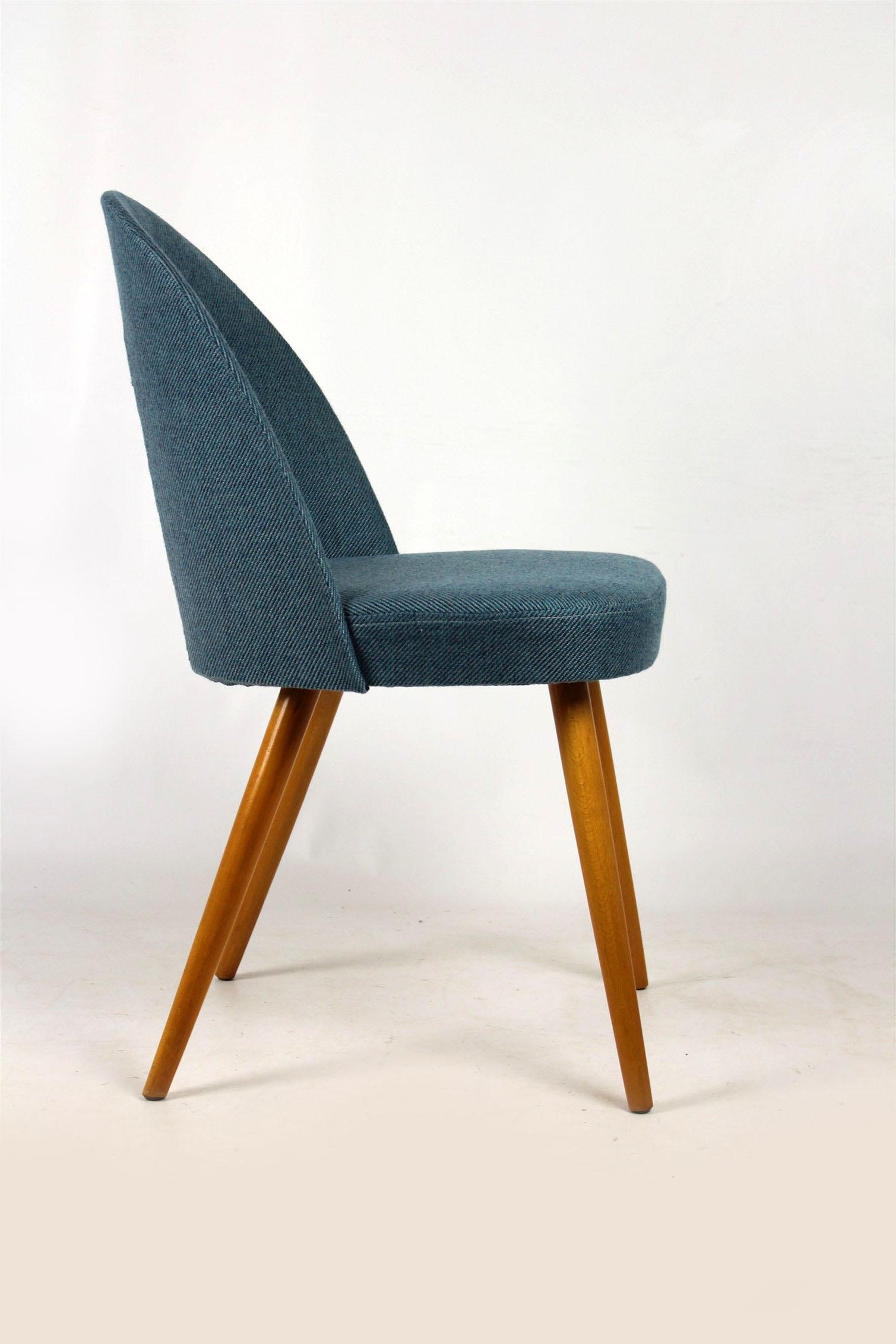 Dining Chairs in Blue and Turquoise by Antonin Suman, 1960s, Set of Two 5