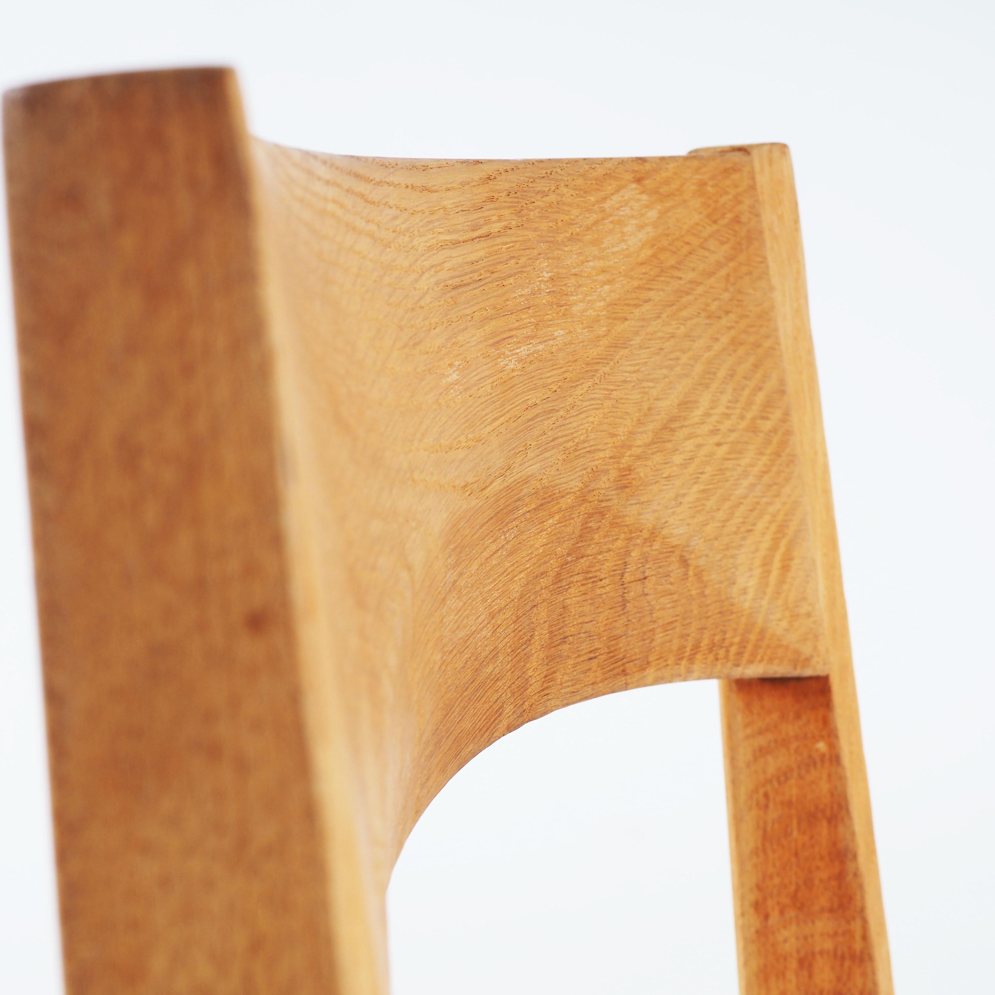 Dining Chairs in Oak and Leather by John Vedel-Rieper, Denmark for Källemo 1