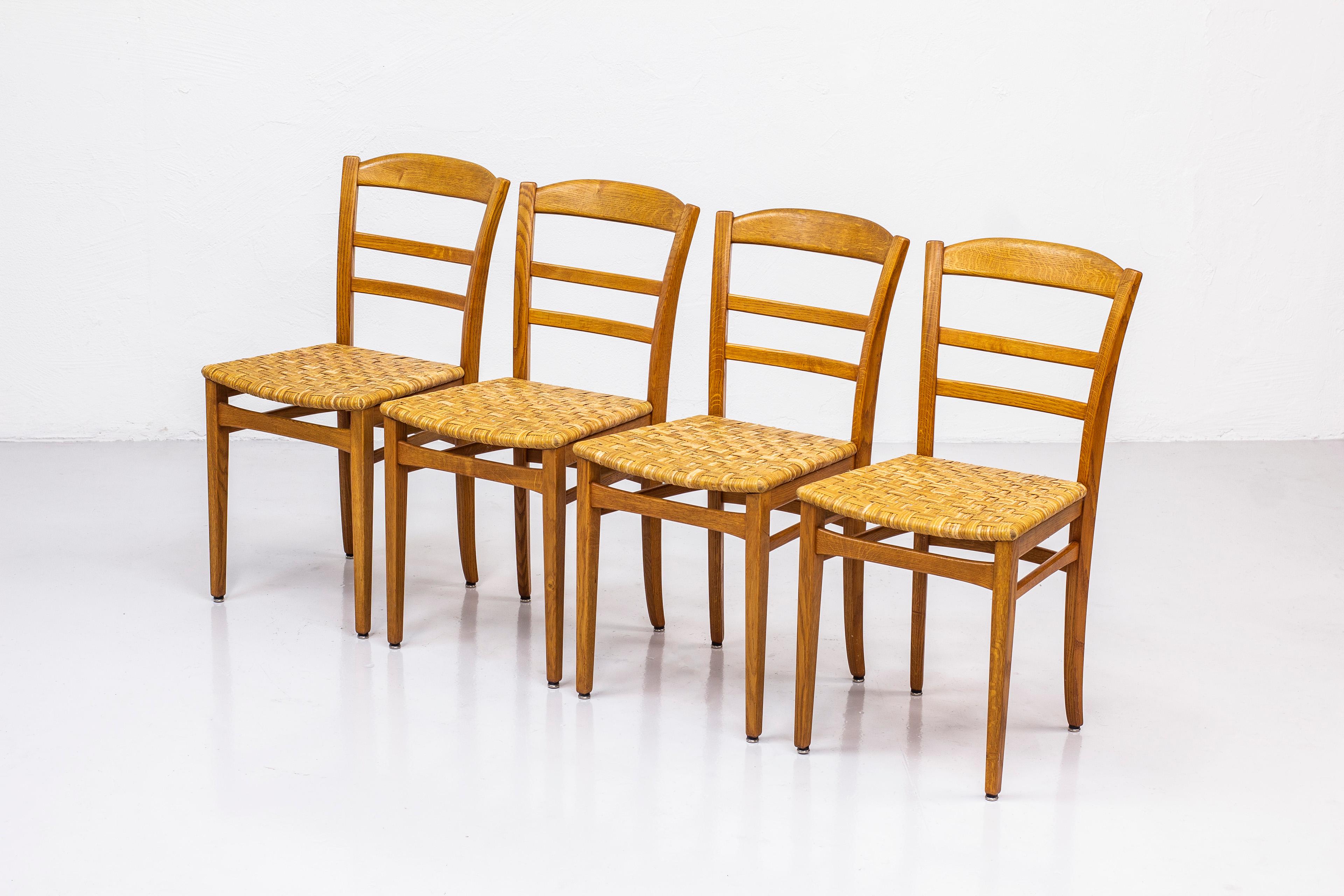 oak rattan dining chairs