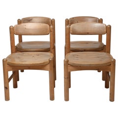 Dining Chairs in Solid Pine, by Rainer Daumiller, Hirtshals Savvaerk, Set of 4
