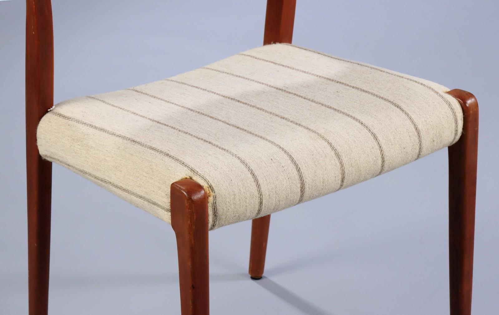 Mid-20th Century Dining Chairs in Teak by Niels Otto Møller