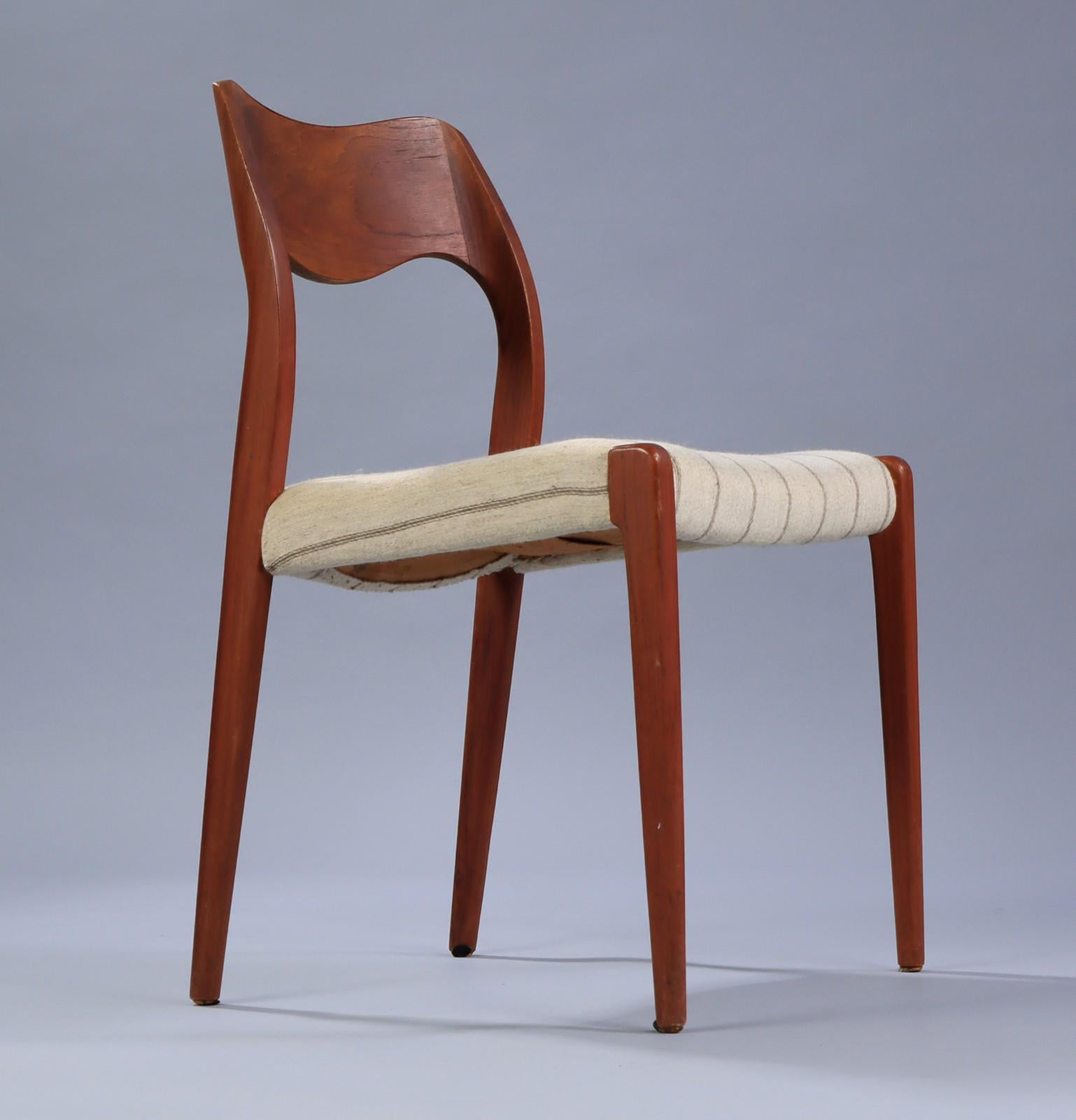 Dining Chairs in Teak by Niels Otto Møller 2