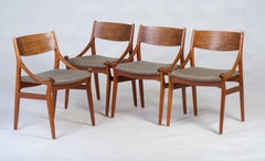 Dining Chairs in Teak by Vestervig Eriksen for Brdr. Tromborg, 1960s, Set of 4
