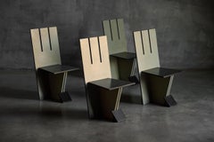 Dining Chairs in the style of De Stijl Movement, Netherlands, 1950s