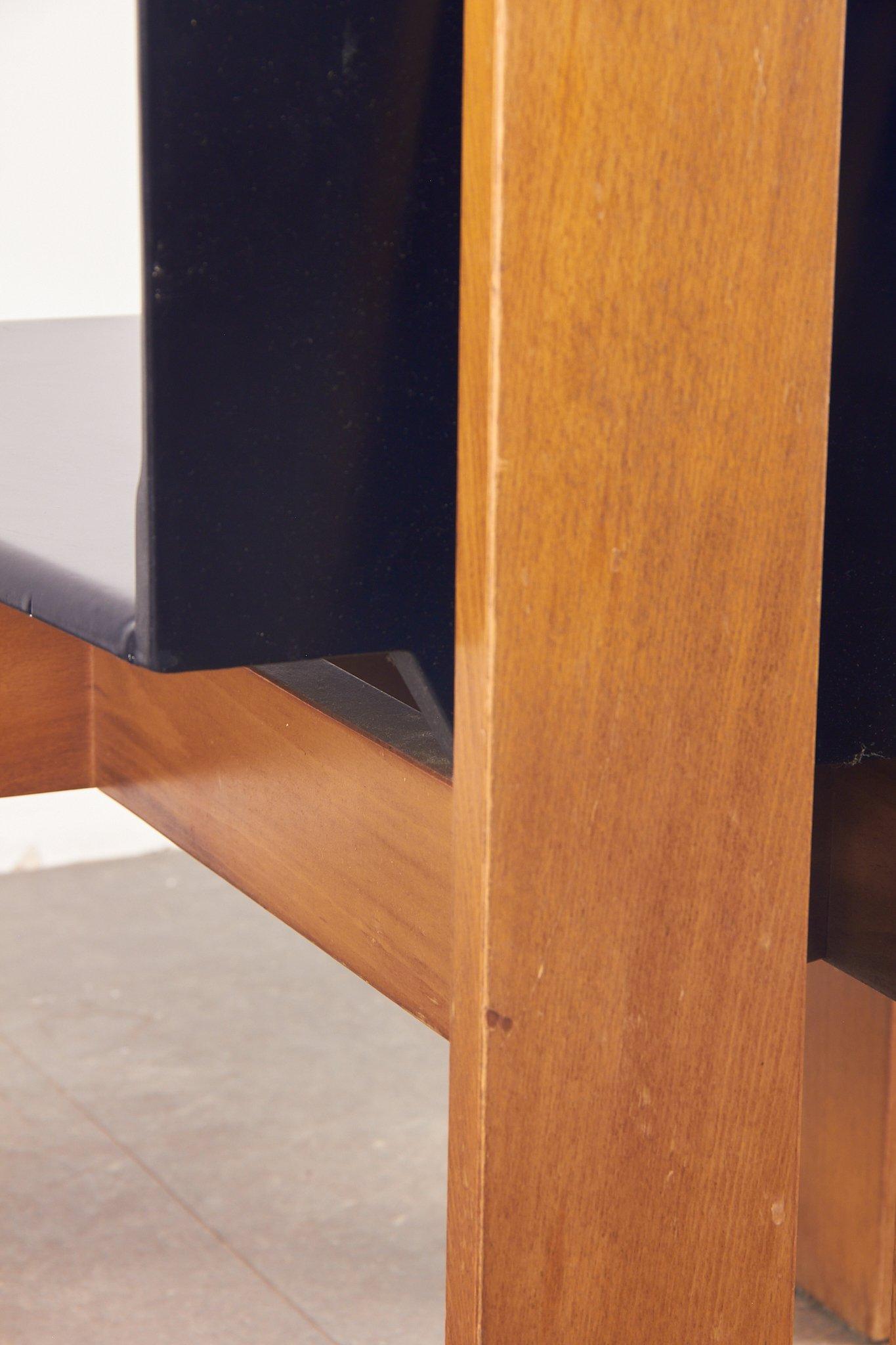 Chaises de salle à manger dans le style de Tobia Scarpa, 1970, Ensemble de 6 en vente 9