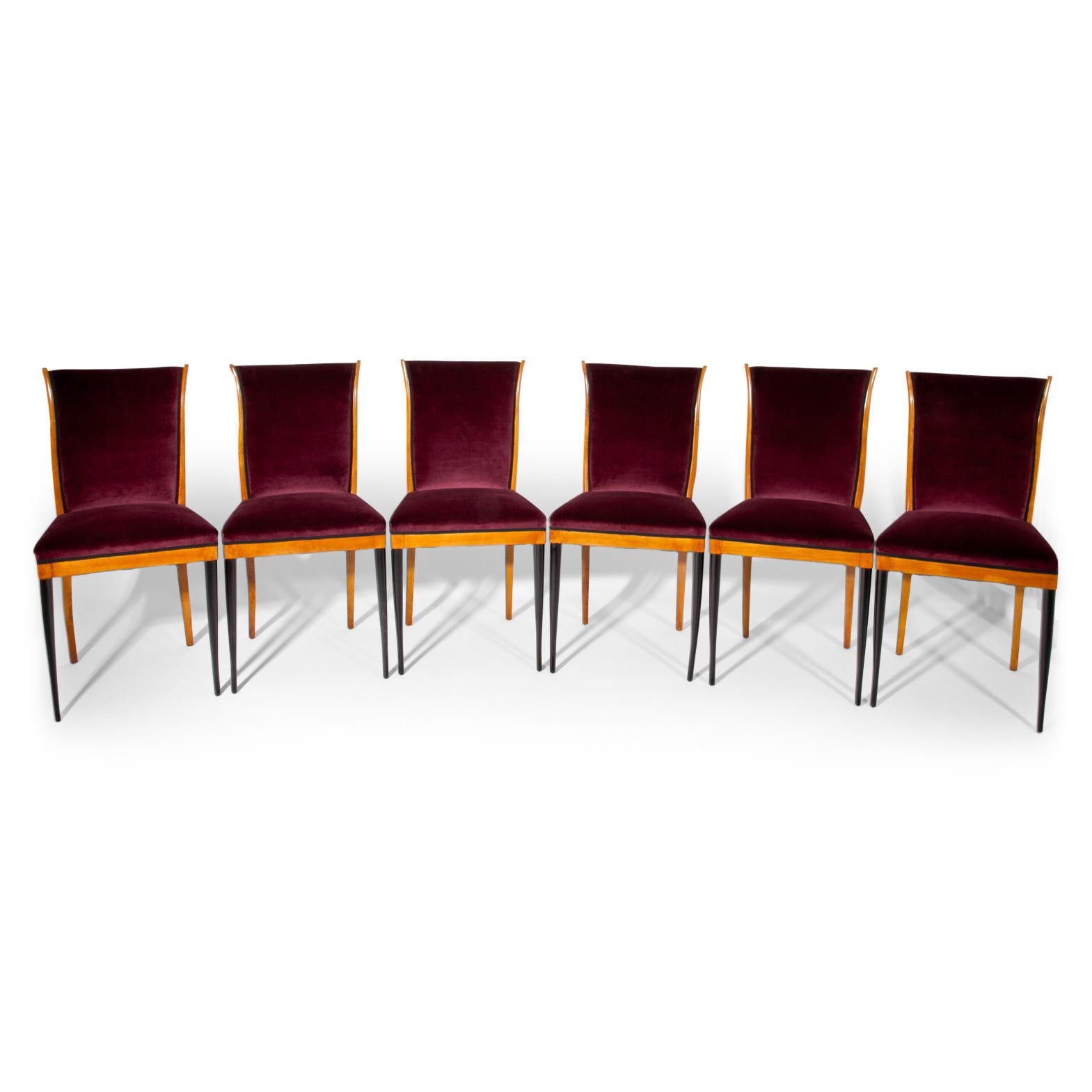 Mid-Century Modern Dining Chairs, Italy, Mid-20th Century