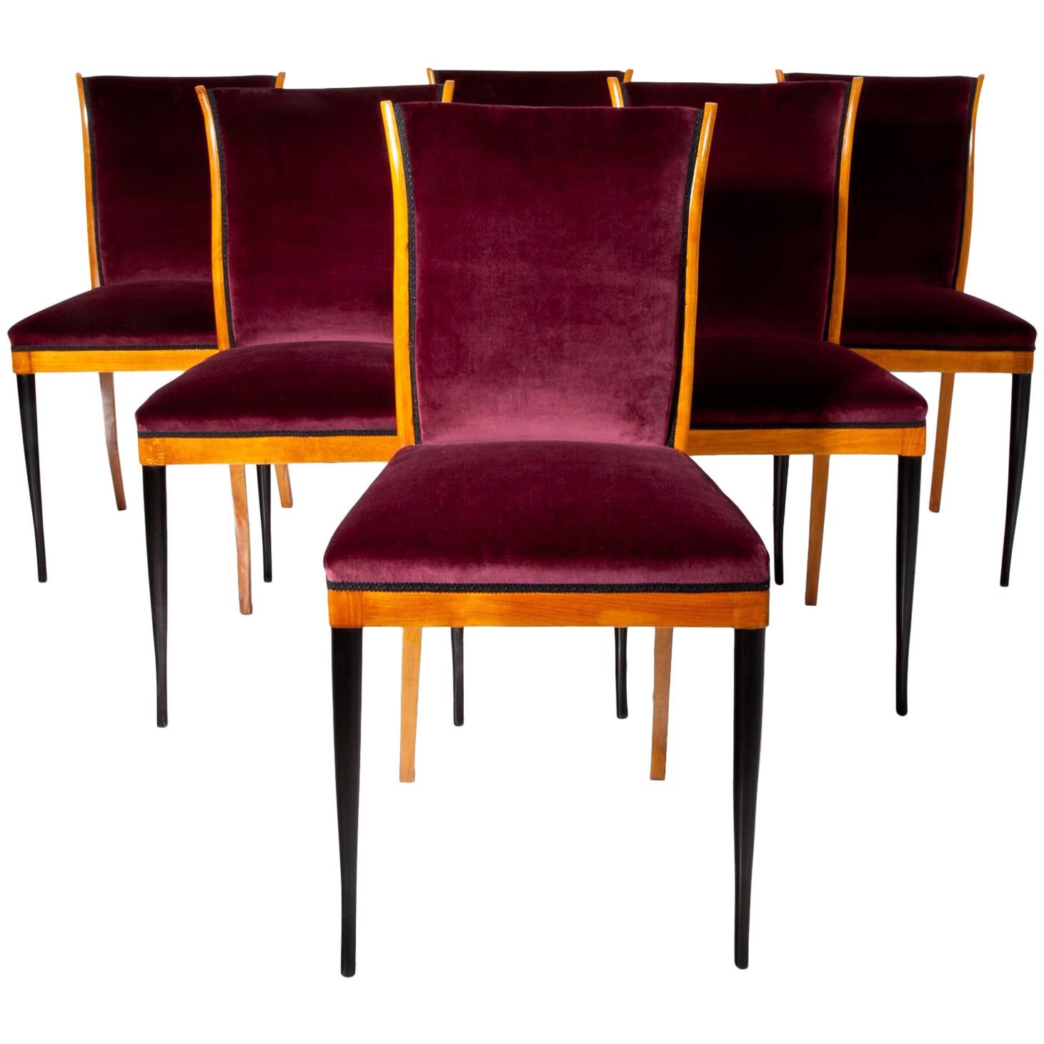 Dining Chairs, Italy, Mid-20th Century