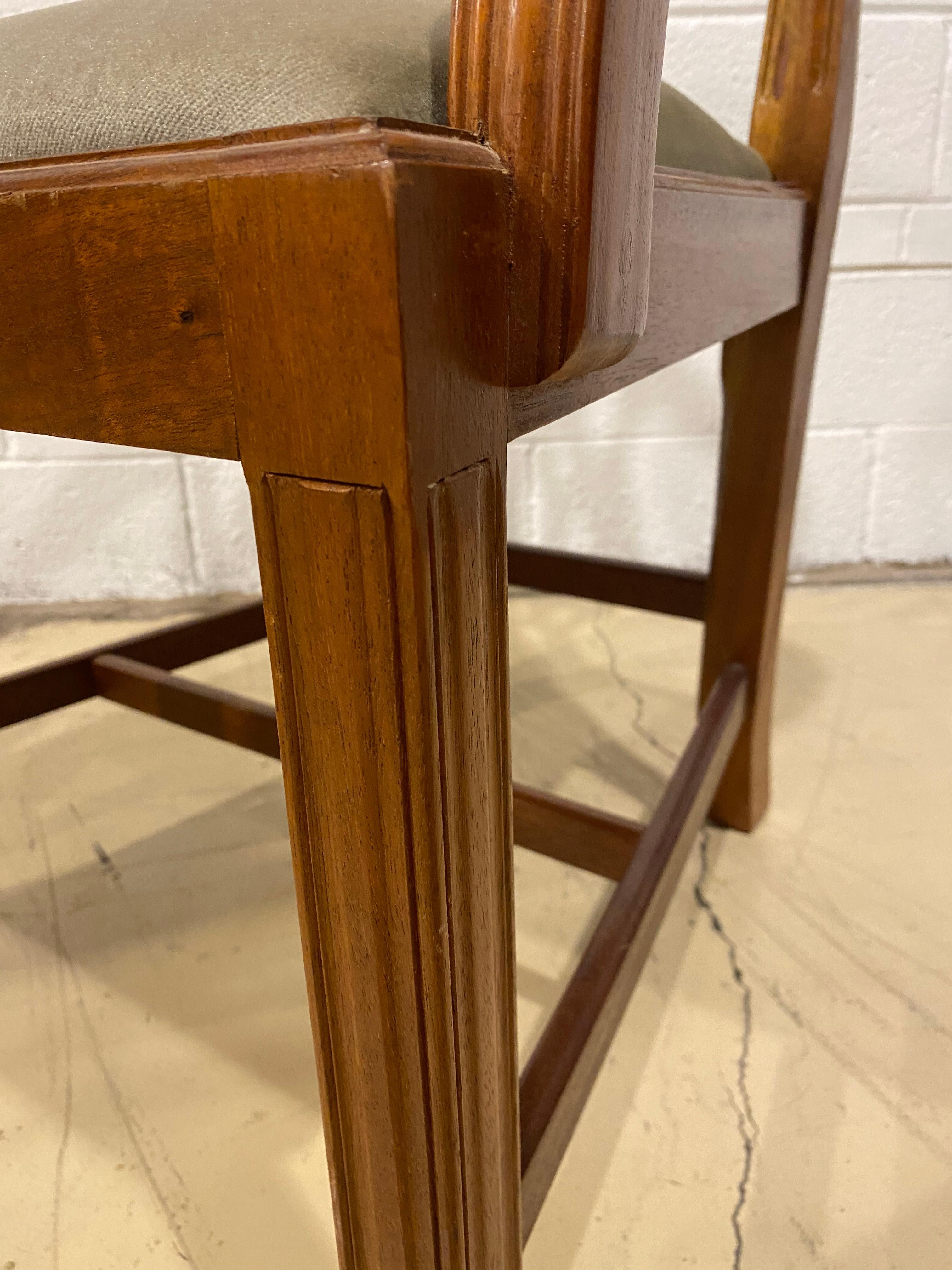 Dining Chairs, Mahogany, Georgian Style, Made in England, Two Chairs without Arm For Sale 1
