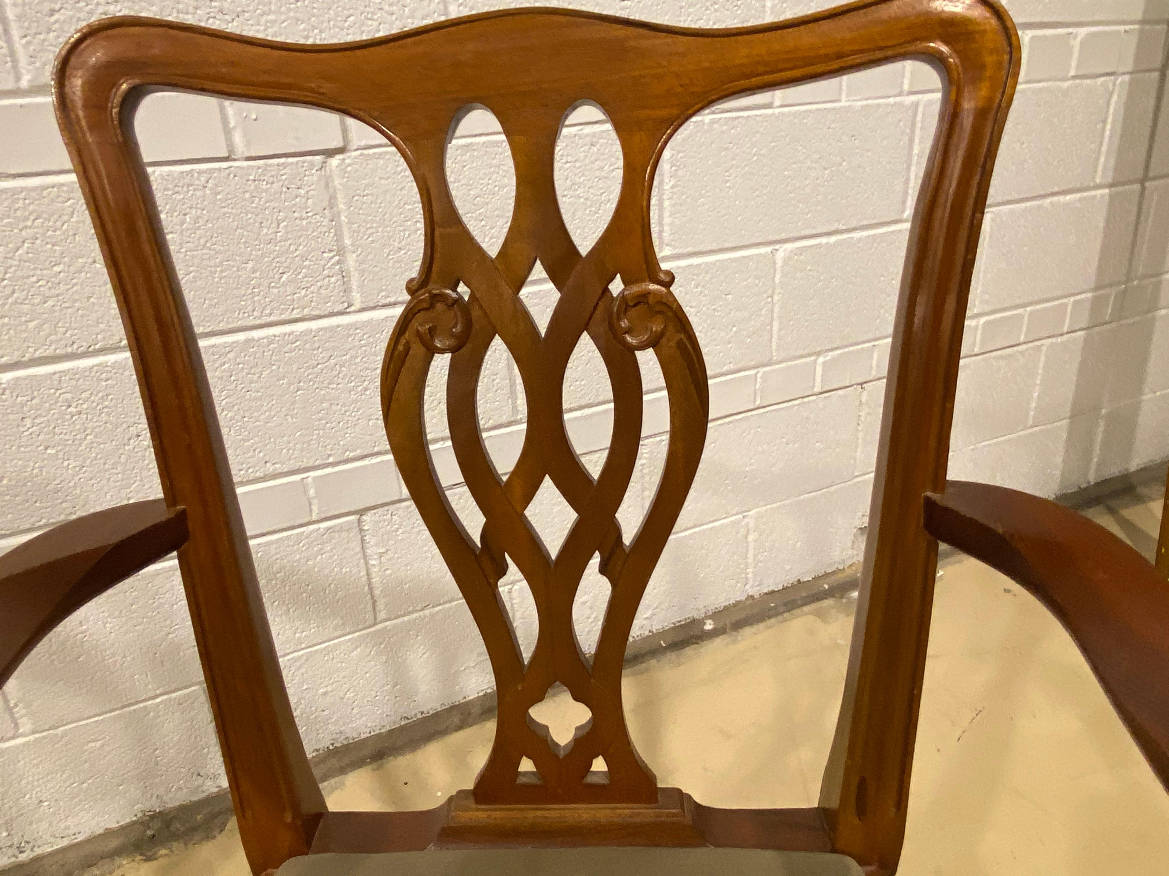 Dining Chairs, Mahogany, Georgian Style, Made in England, Set of Eight 1