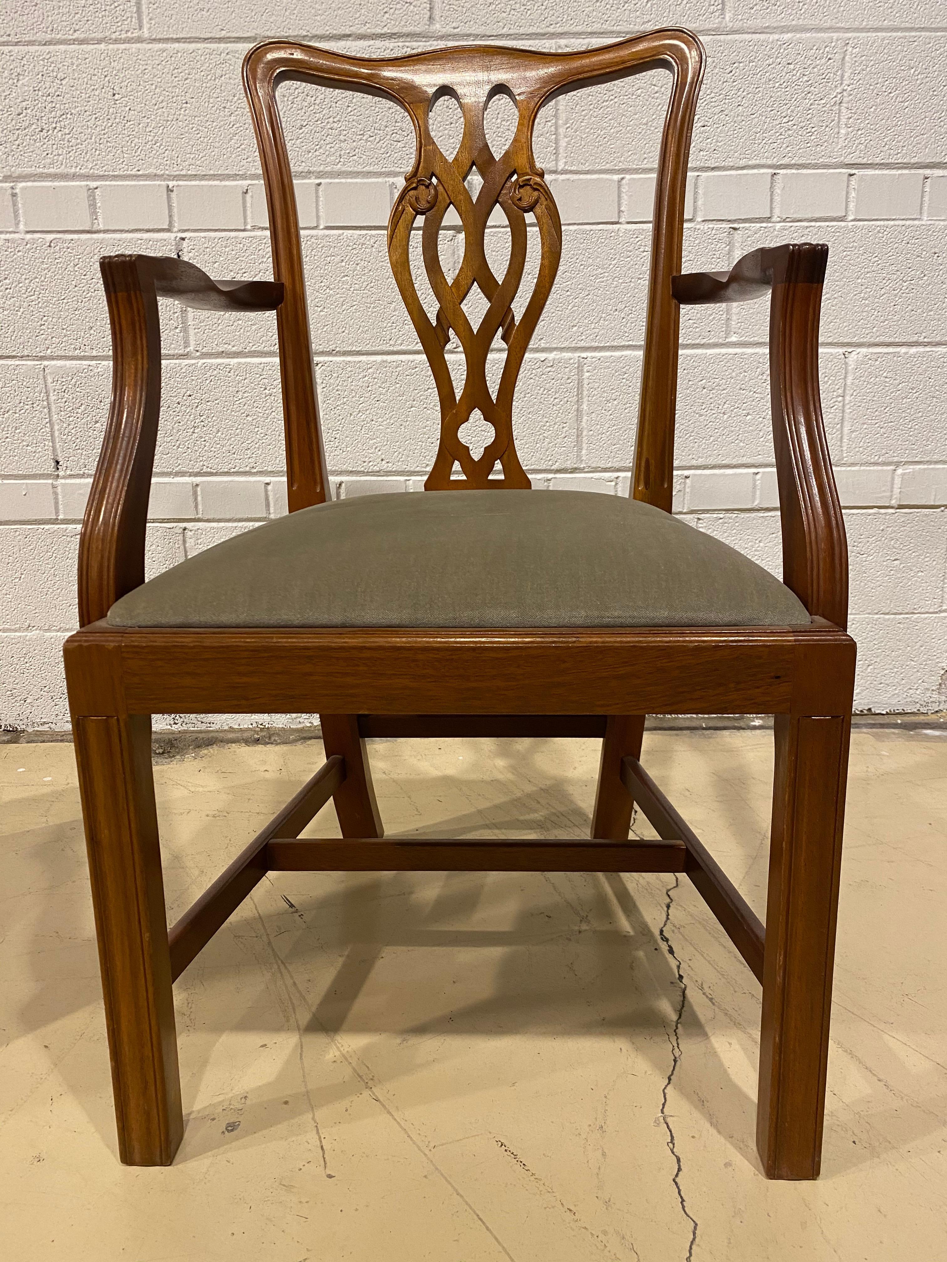 Dining Chairs, Mahogany, Georgian Style, Made in England, Set of Eight 2