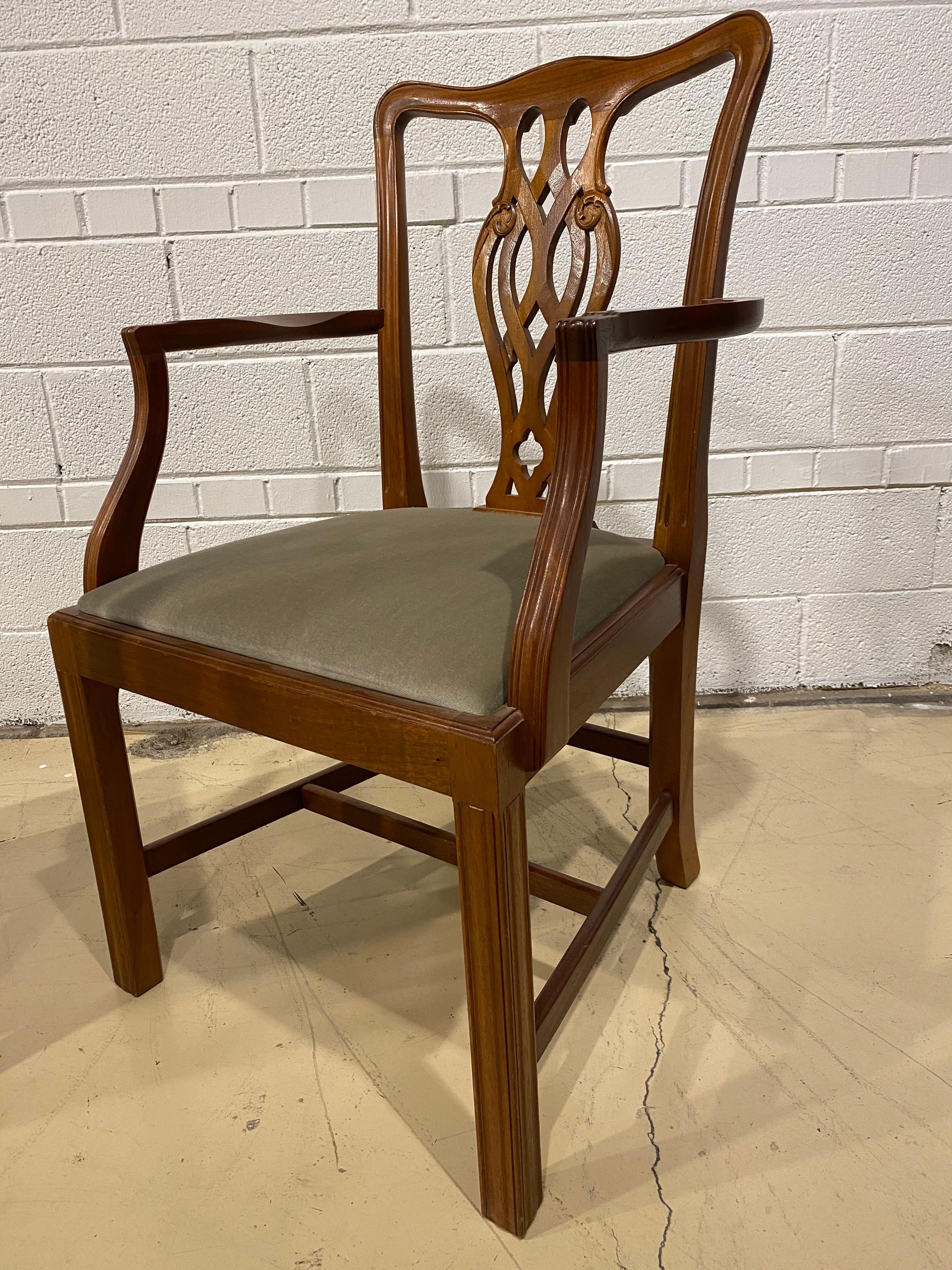 Dining Chairs, Mahogany, Georgian Style, Made in England, Set of Eight 3